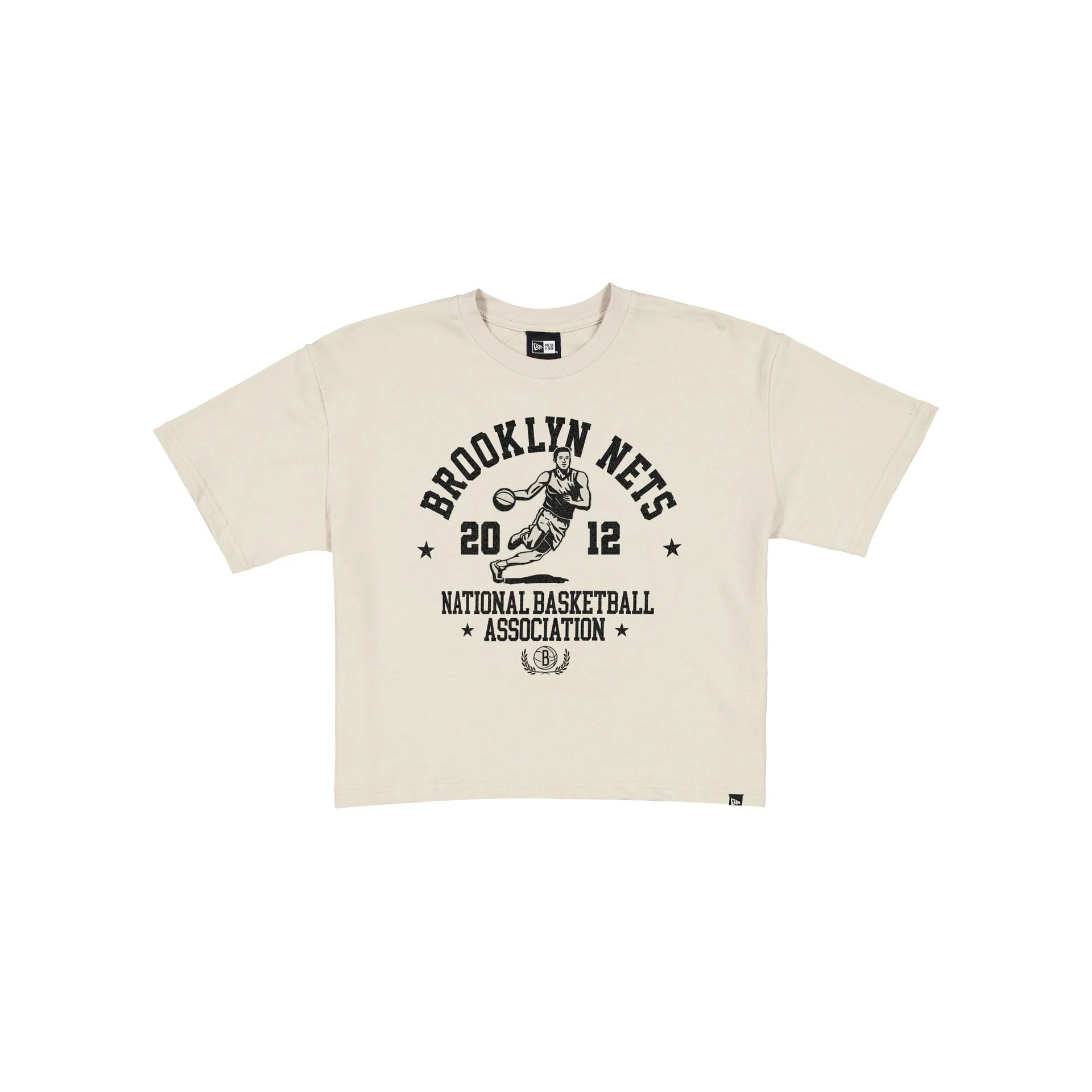 Brooklyn Nets Throwback Prep Stone Women's Cropped T-Shirt