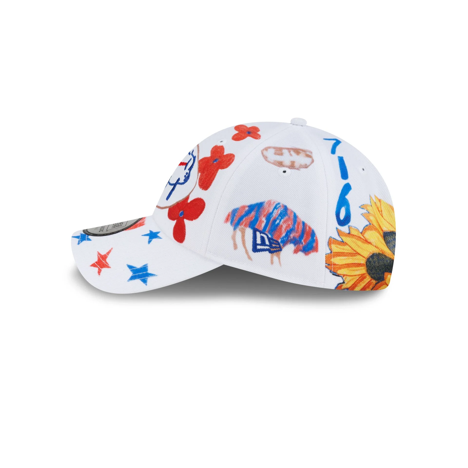 Buffalo Bills 2025 Billustration Re-Cap Casual Classic Adjustable Hat - Image 4