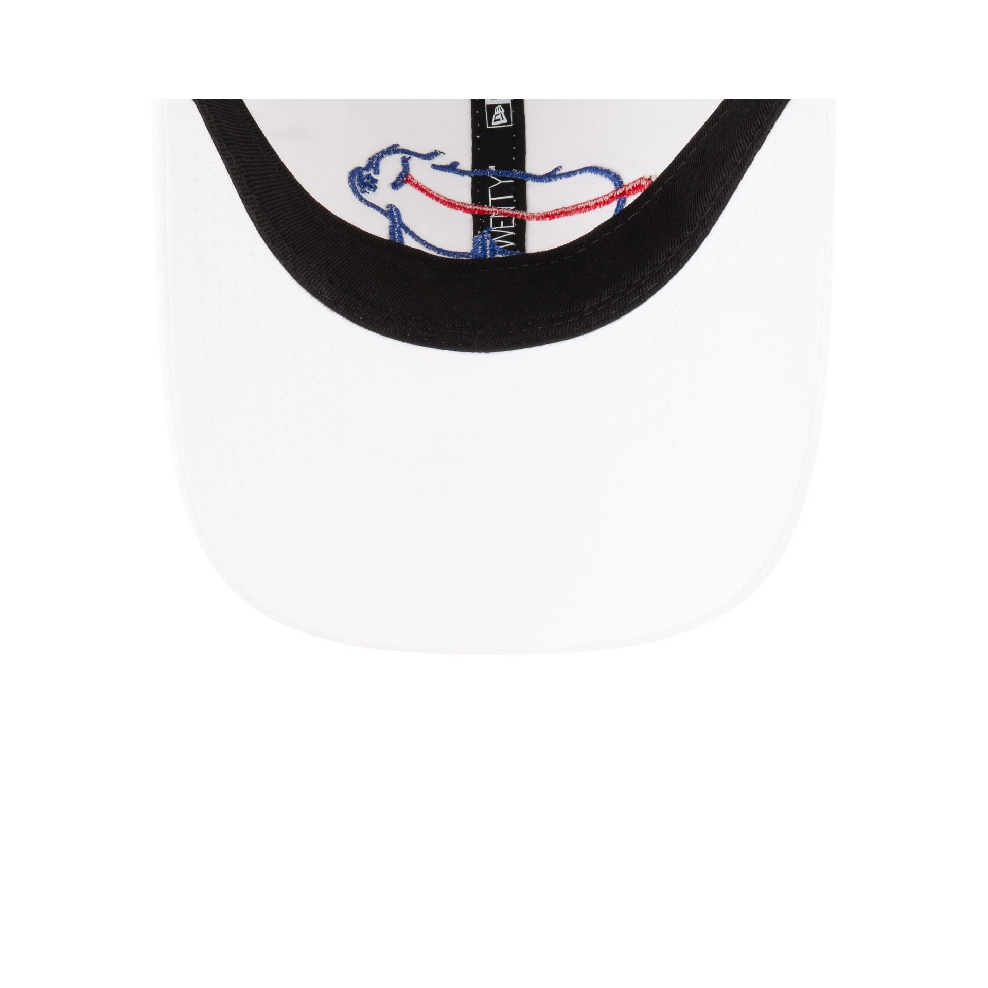 Buffalo Bills Billustration White 9TWENTY Adjustable Hat - Image 7