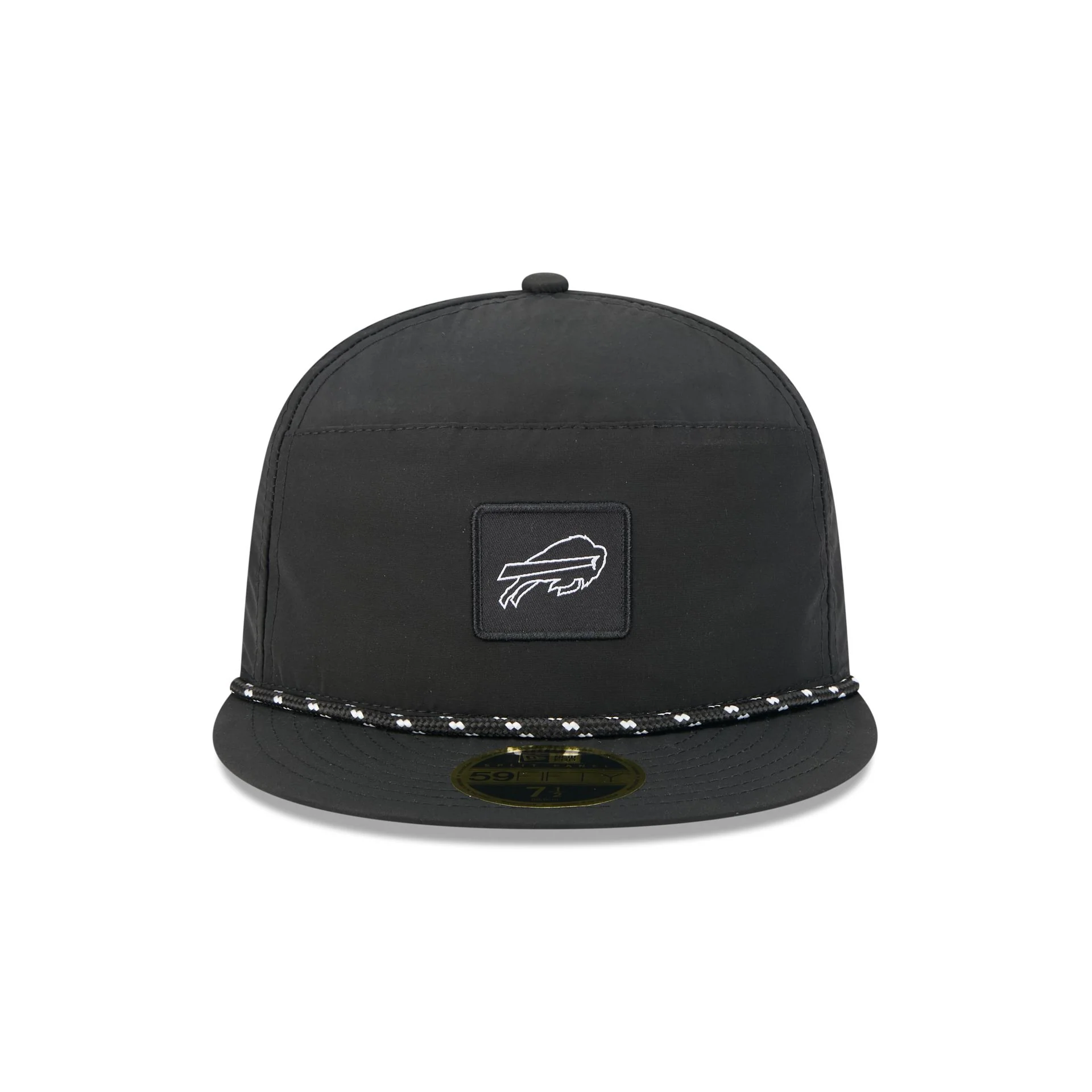 Buffalo Bills Black Poly Rope Split Panel 59FIFTY Fitted Hat - Image 2