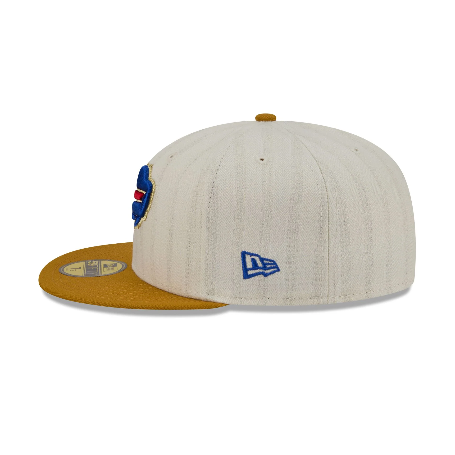 Buffalo Bills Chrome Herringbone 59FIFTY Fitted Hat - Image 5