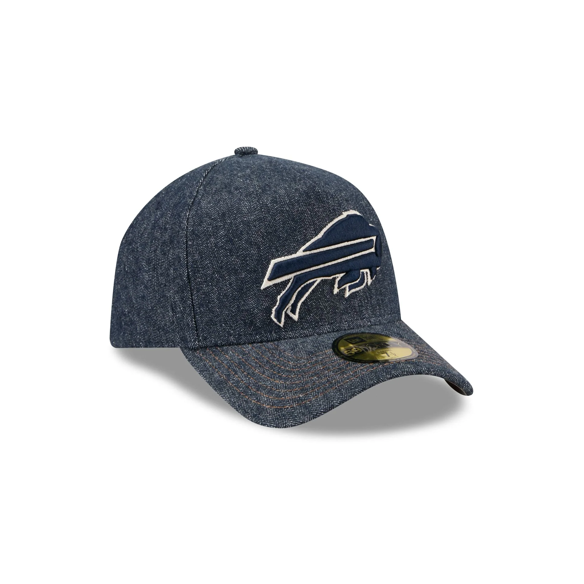 Buffalo Bills Denim 59FORTY A-Frame Fitted Hat - Image 3