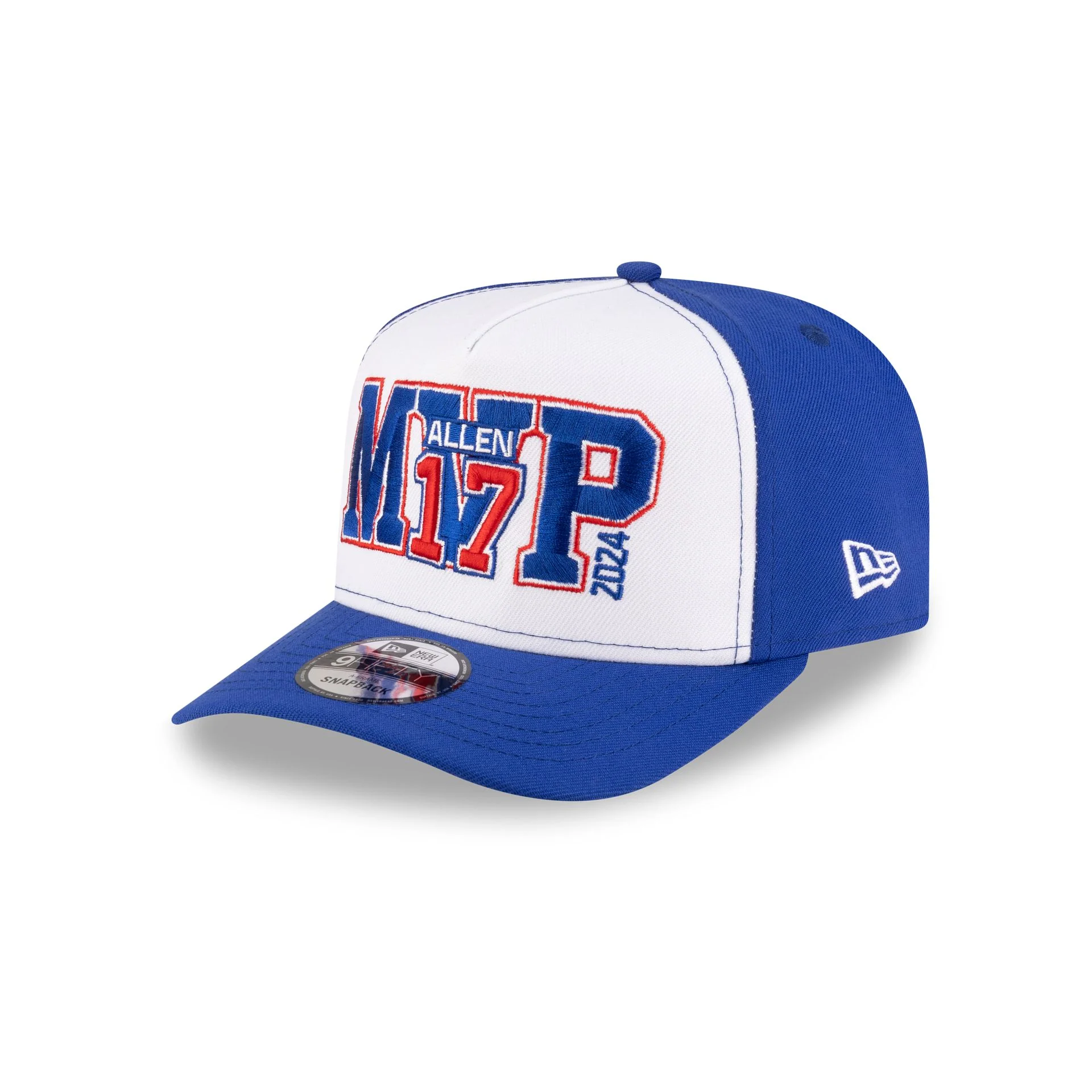 Buffalo Bills Josh Allen MVP 9FIFTY A-Frame Snapback Hat - Image 3