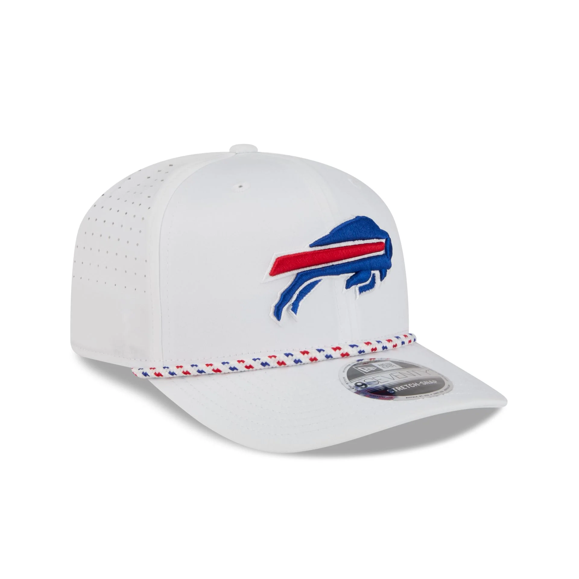 Buffalo Bills Optic White Performance Rope 9SEVENTY Stretch-Snap Hat - Image 3
