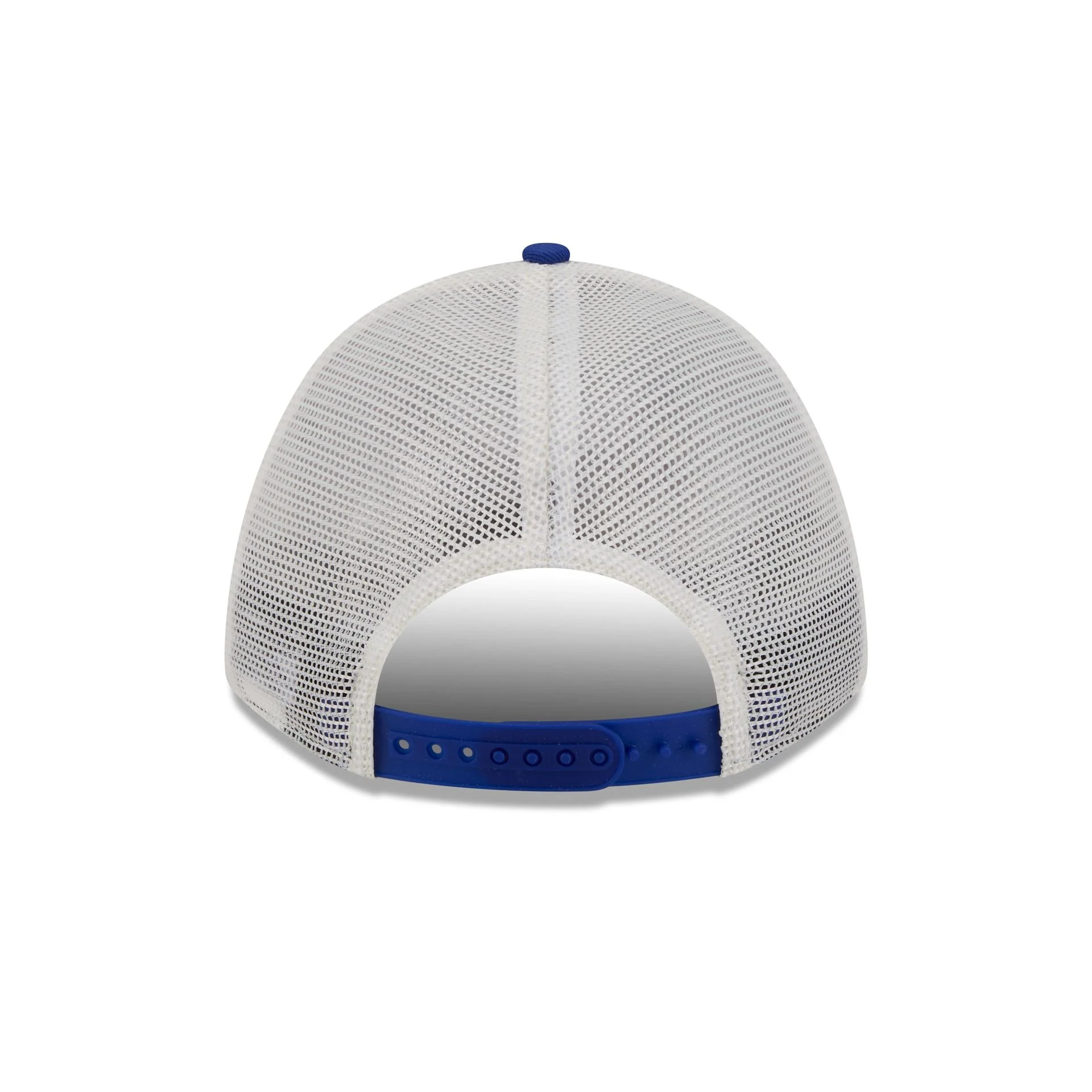Buffalo Bills Retro Chrome Women's White 9FORTY M-Crown A-Frame Trucker Hat - Image 6