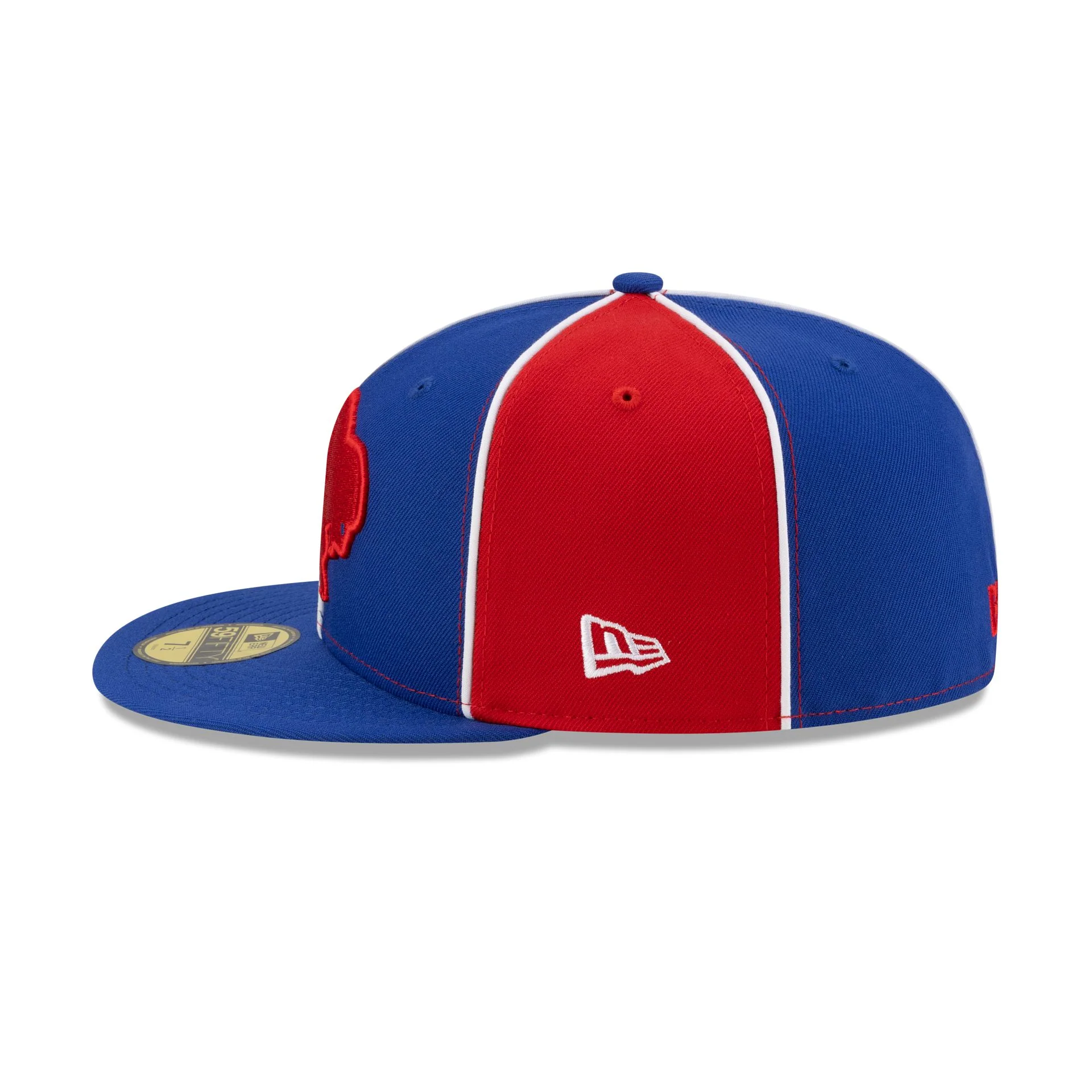 Buffalo Bills Two-Tone Pinwheel 59FIFTY Fitted Hat - Image 5