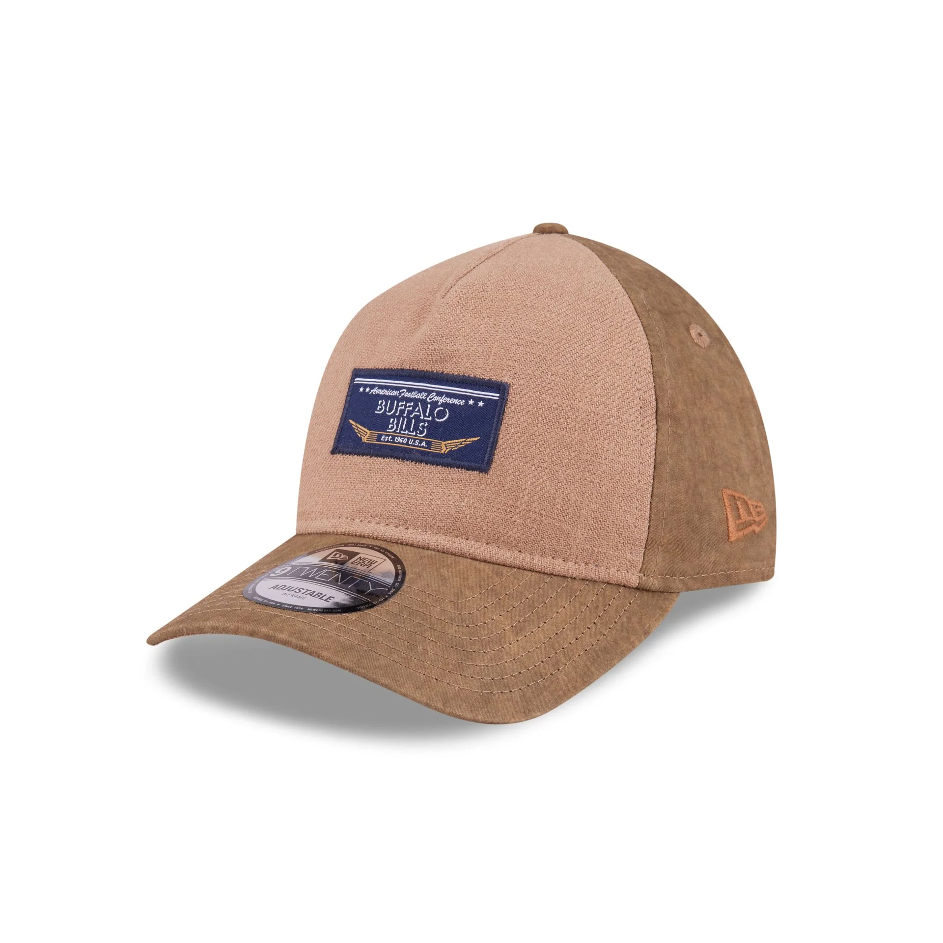 Buffalo Bills Utility Linen 9TWENTY A-Frame Adjustable Hat - Image 3