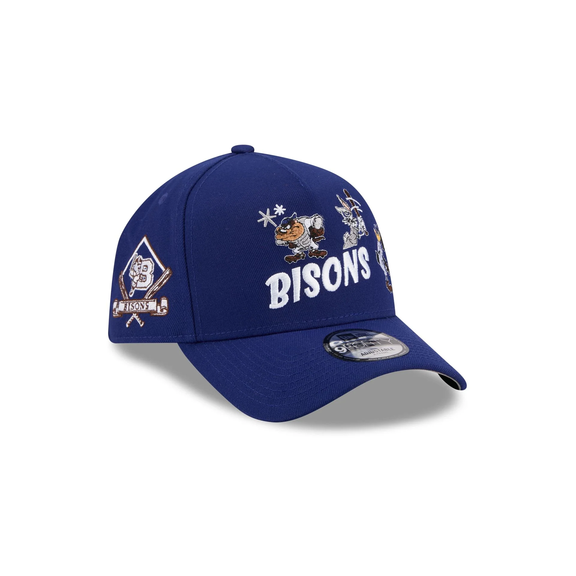 Buffalo Bisons Looney Tunes 9FORTY A-Frame Snapback Hat - Image 3
