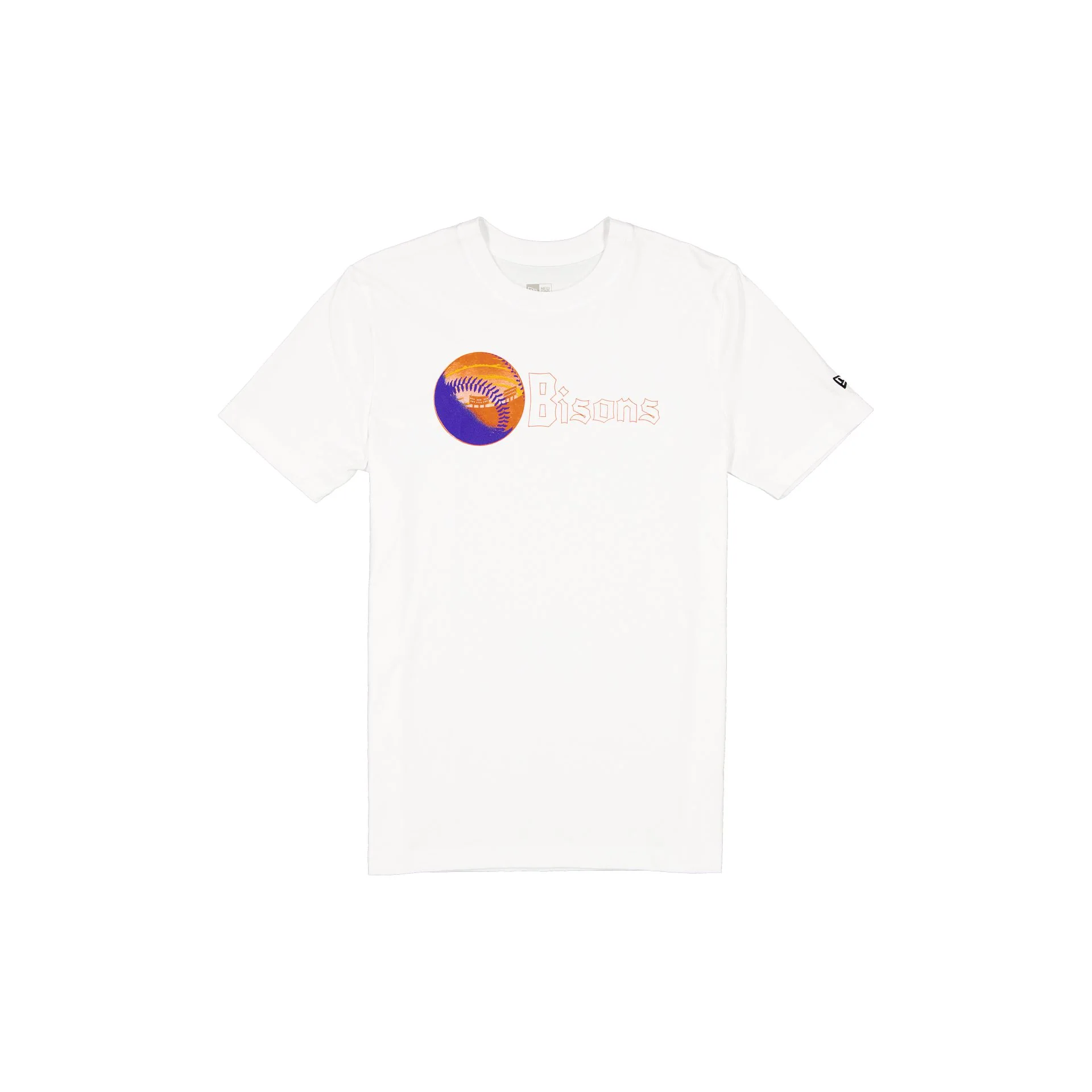 Buffalo Bisons Theme Night Wordmark White T-Shirt