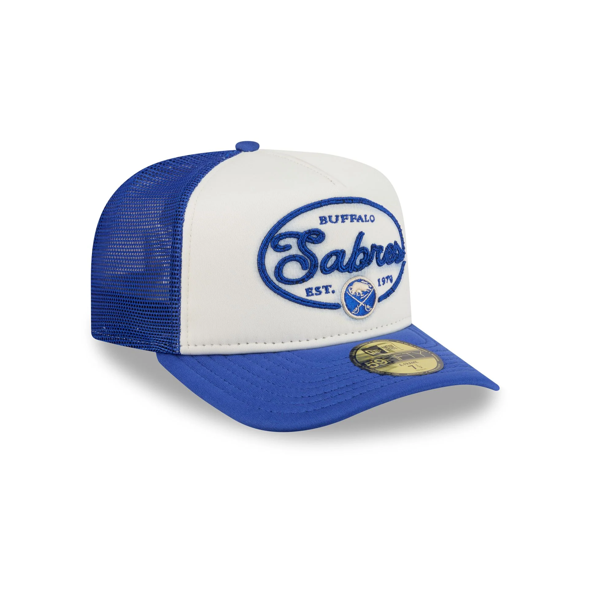 Buffalo Sabres Chrome 59FIFTY Fitted Trucker Hat - Image 3