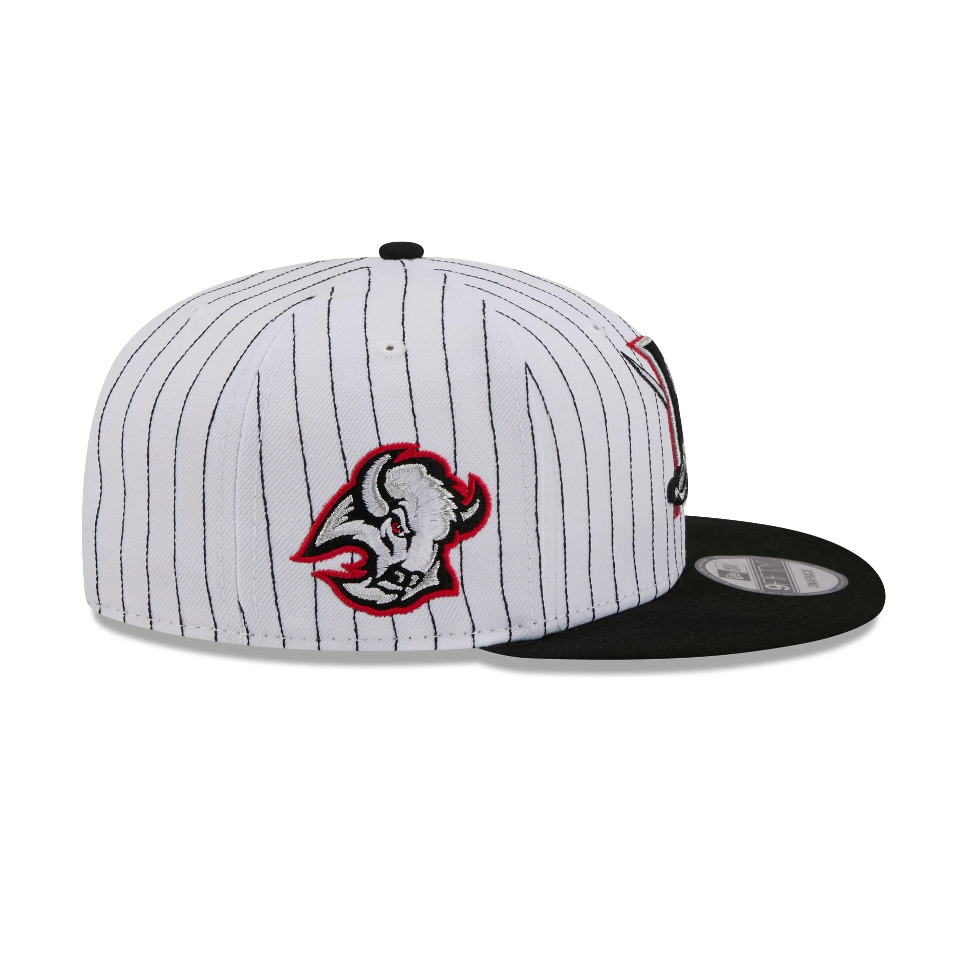 Buffalo Sabres Deceptor Pinstripe Alternate 9FIFTY Snapback Hat - Image 4