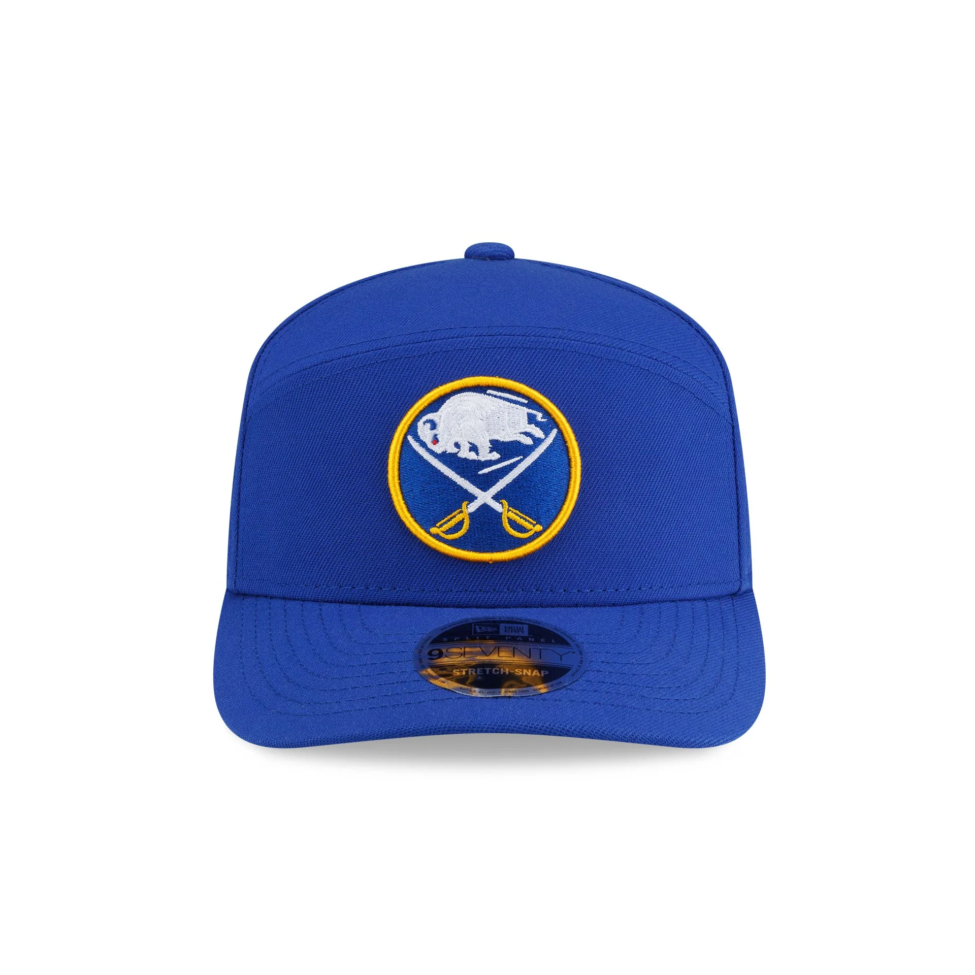 Buffalo Sabres Poly Split Panel 9SEVENTY Stretch-Snap Hat - Image 2