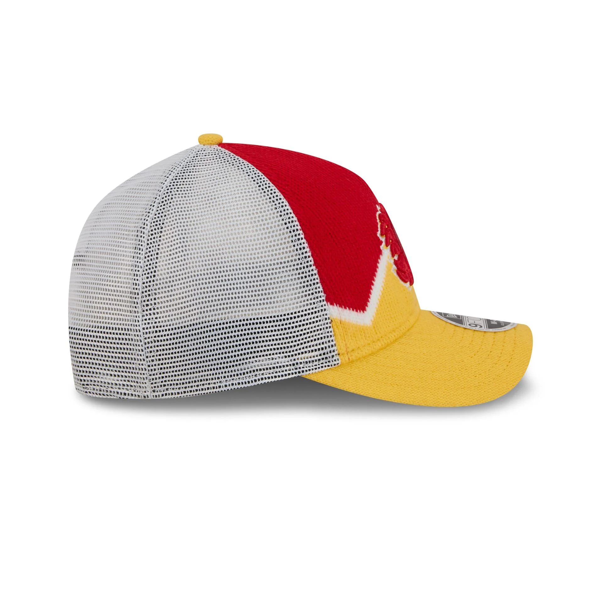 Calgary Flames Sock 9FORTY M-Crown A-Frame Trucker Hat - Image 5