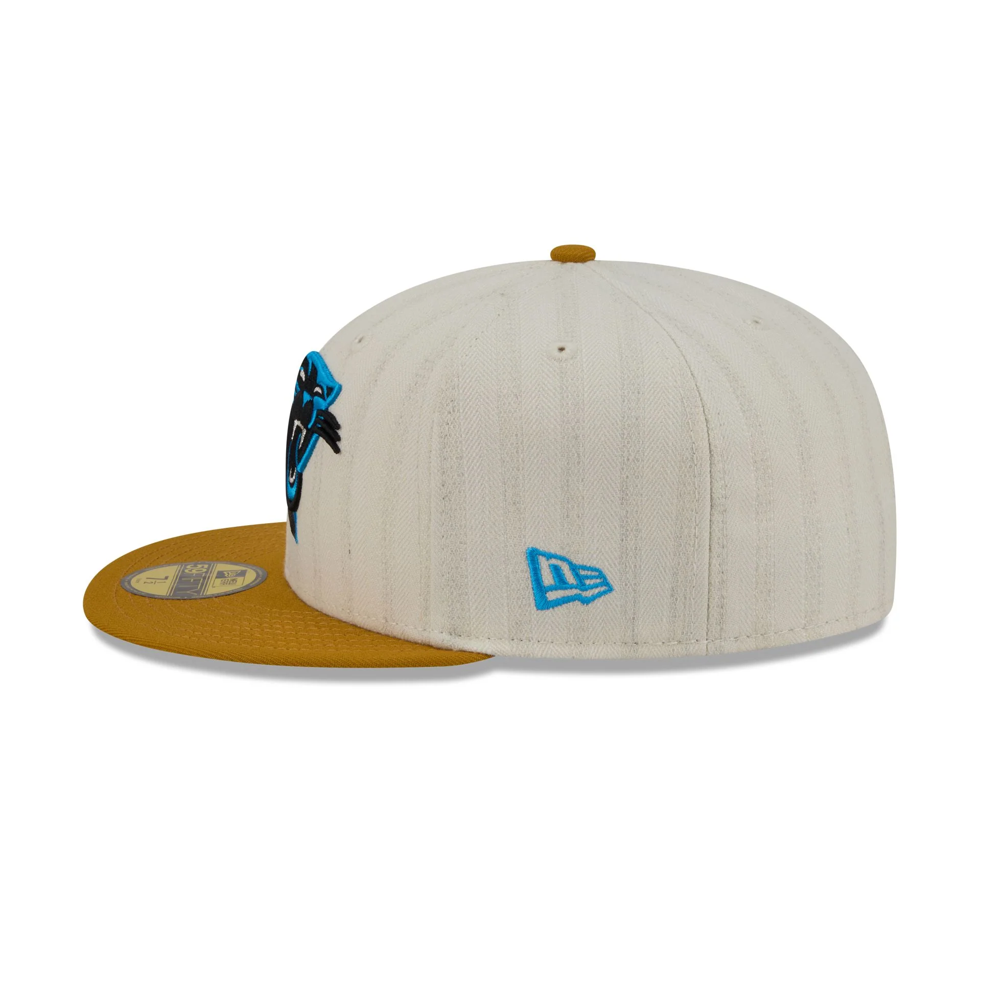 Carolina Panthers Chrome Herringbone 59FIFTY Fitted Hat - Image 5