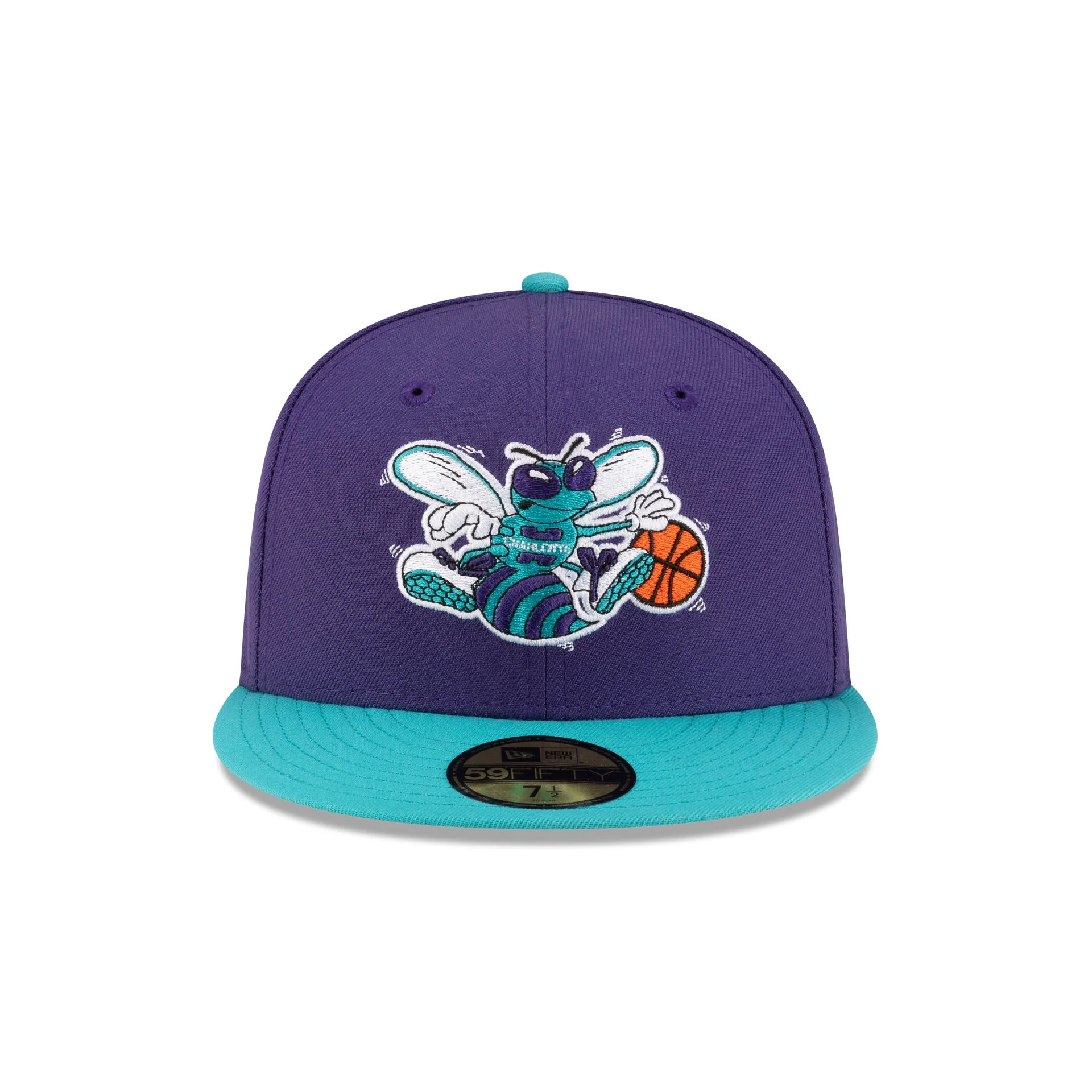 Charlotte Hornets 1988-2002 Hardwood Classics Express 59FIFTY Fitted Hat - Image 2