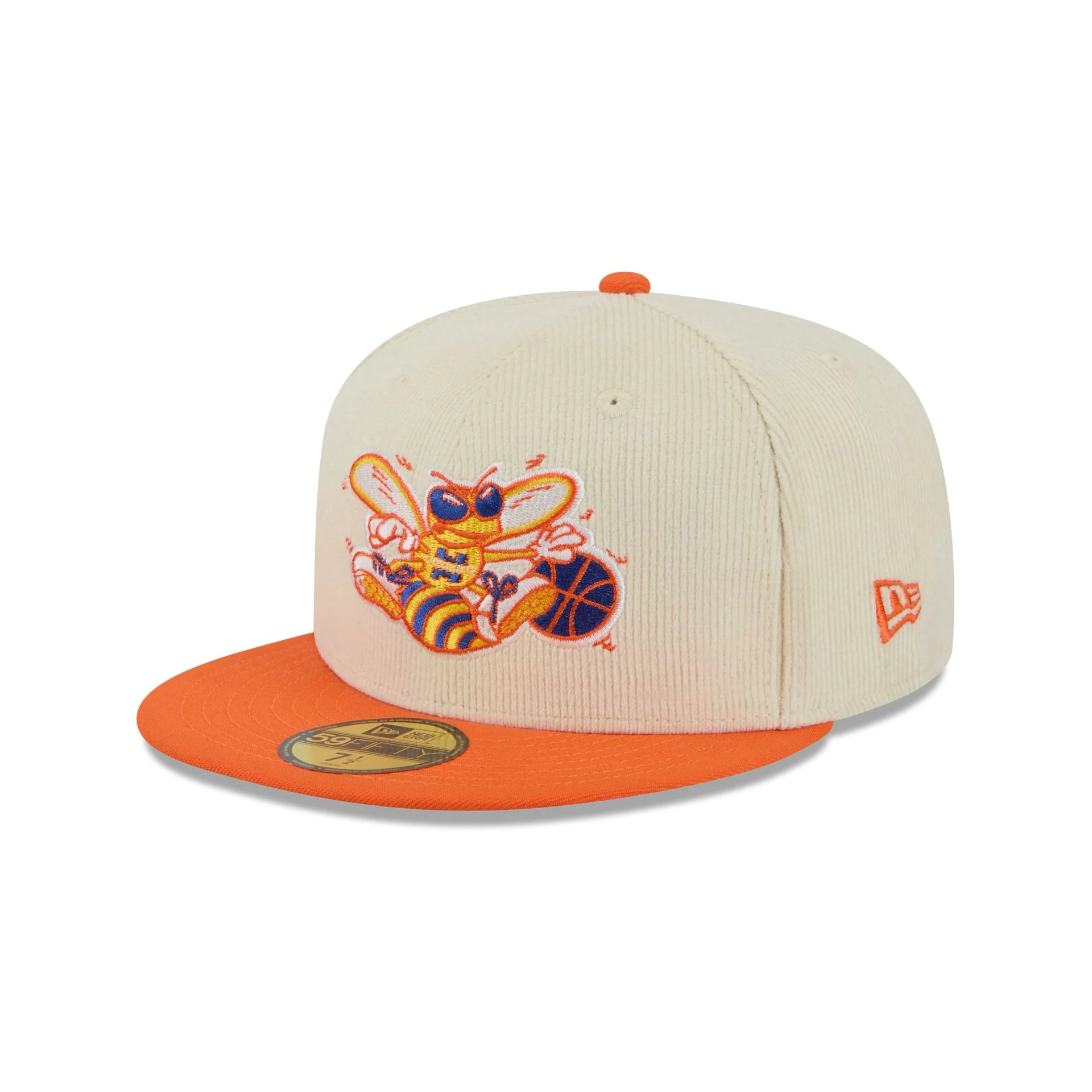 Charlotte Hornets 2025 City Edition Chrome White Corduroy 59FIFTY Fitted Hat - Image 3