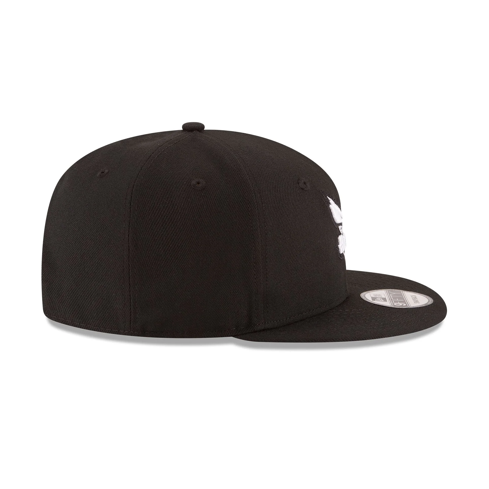 Charlotte Hornets Basic Black 9FIFTY Snapback Hat - Image 5