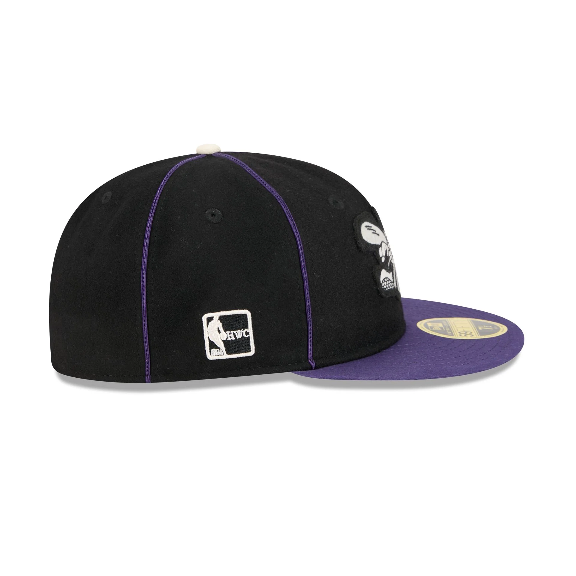Charlotte Hornets Felt Logo Retro Crown 59FIFTY Fitted Hat - Image 4