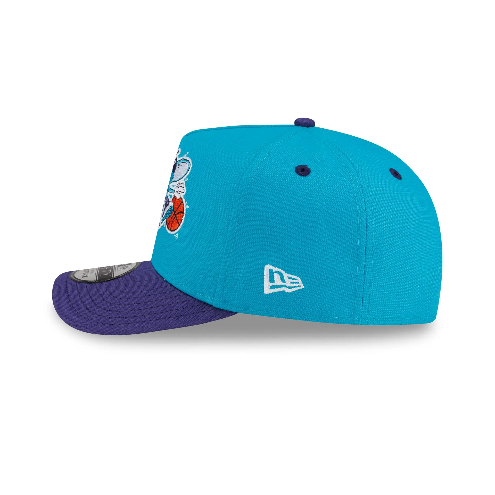 Charlotte Hornets Hardwood Classics 90s All-Star Weekend 9FIFTY A-Frame Snapback Hat - Image 5
