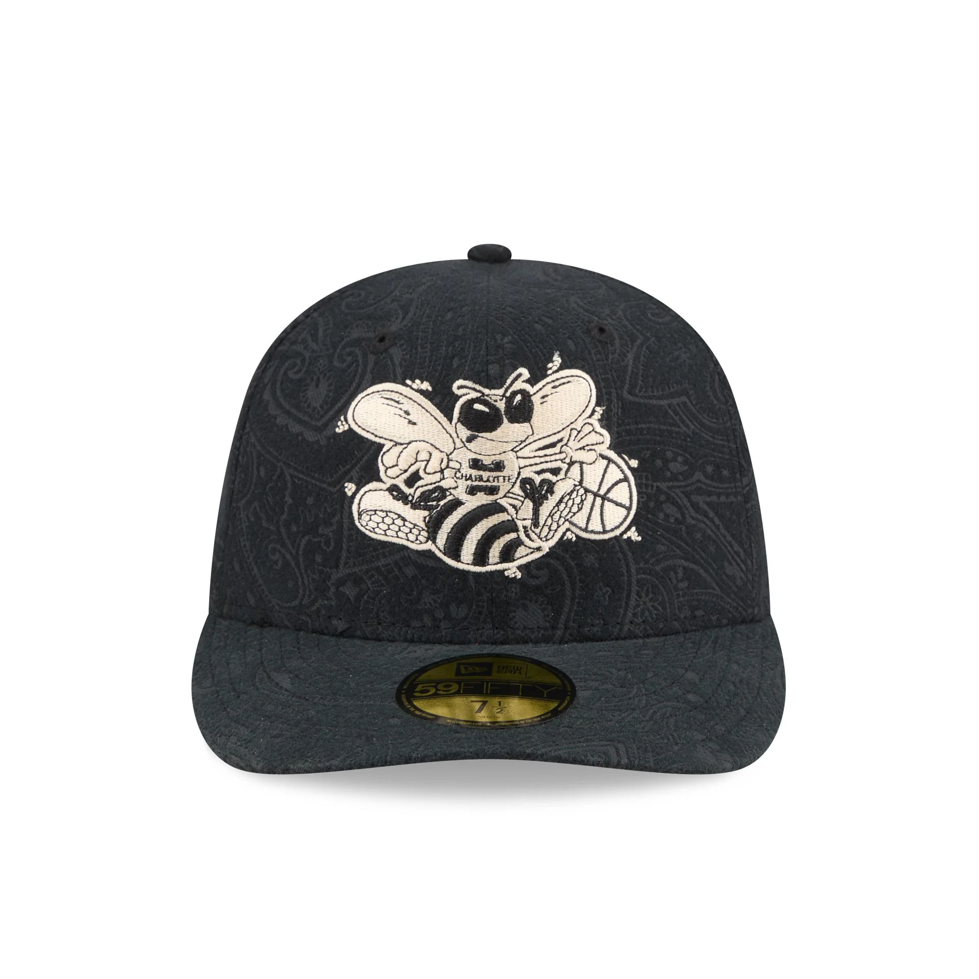 Charlotte Hornets Three Looms Brushed Cotton 59FIFTY Fitted Hat - Image 2