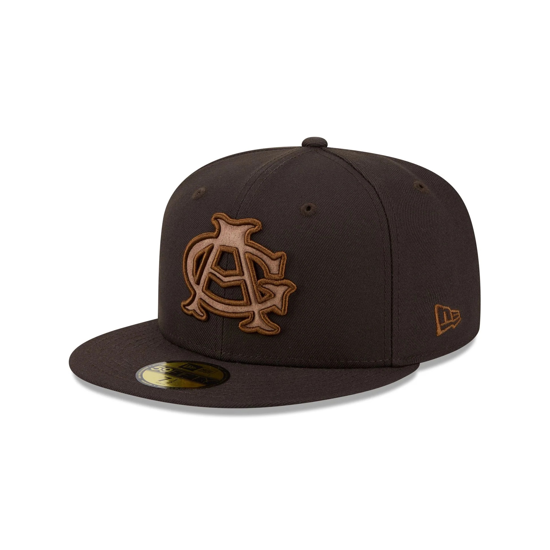 Chicago American Giants Brown Suede 59FIFTY Fitted Hat - Image 3