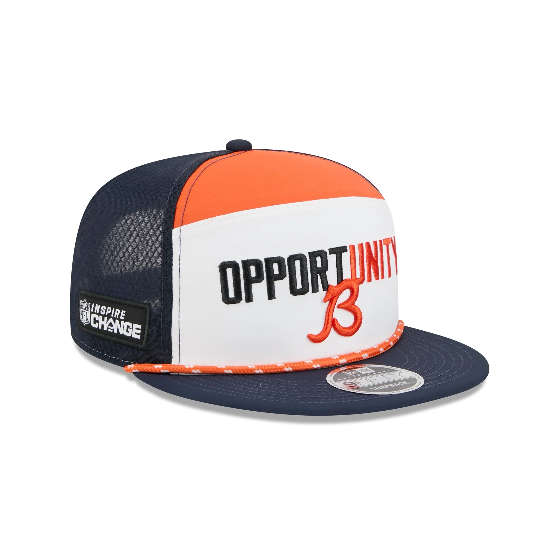 Chicago Bears 2025 Inspire Change Split Panel 9FIFTY Snapback Hat - Image 3