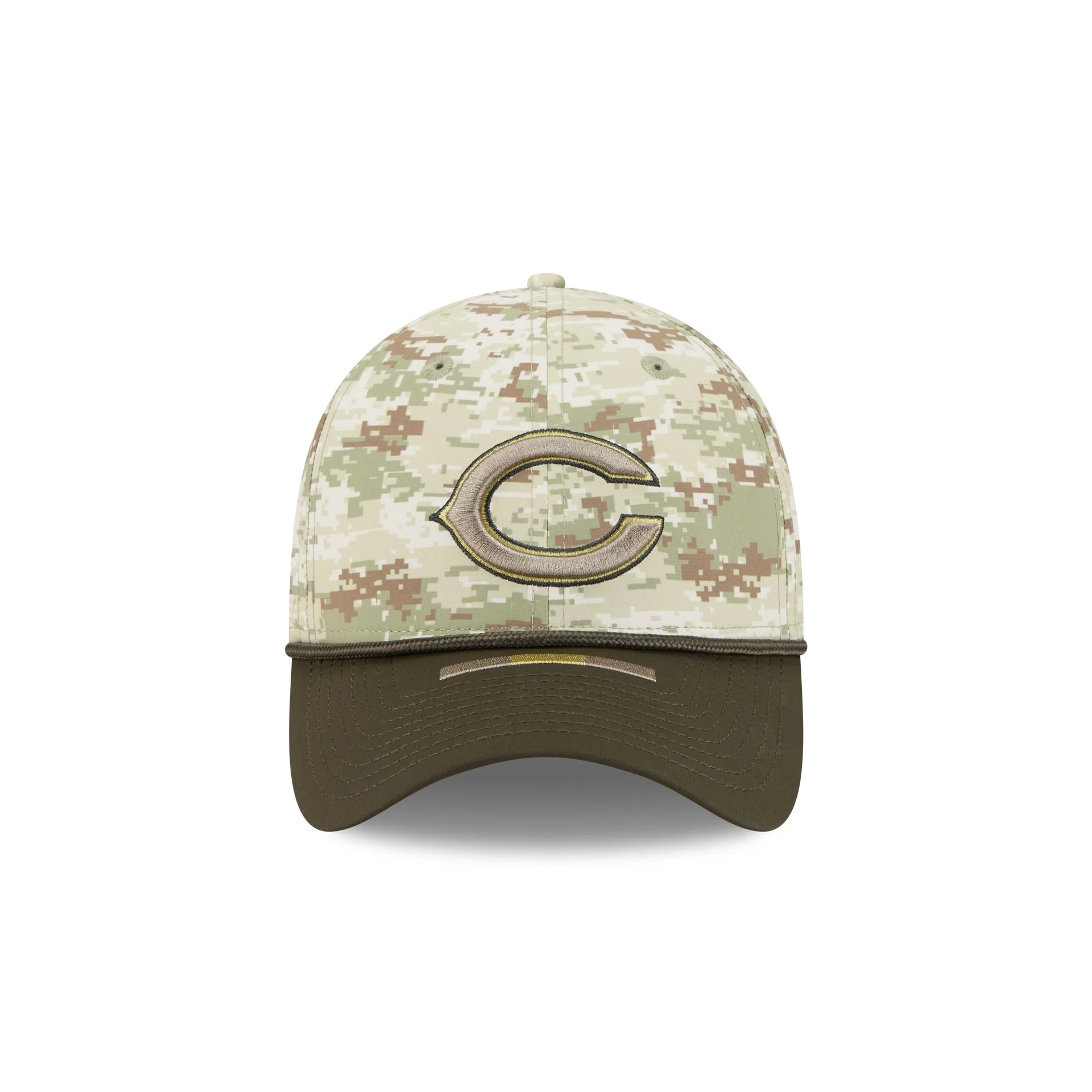 Chicago Bears 2025 Salute to Service Digi Camo 39THIRTY Stretch Fit Hat - Image 2