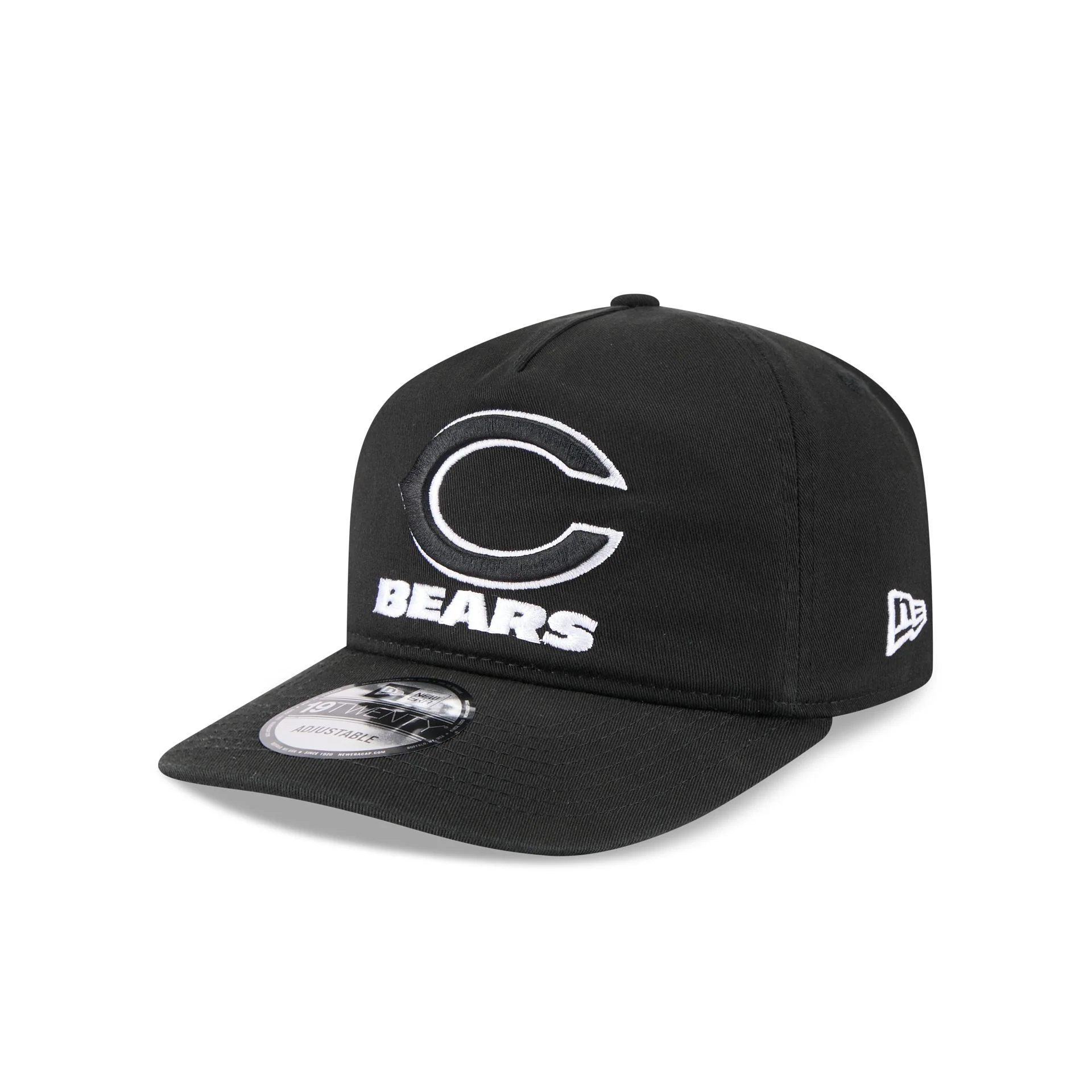 Chicago Bears Black and White 19TWENTY Snapback Hat