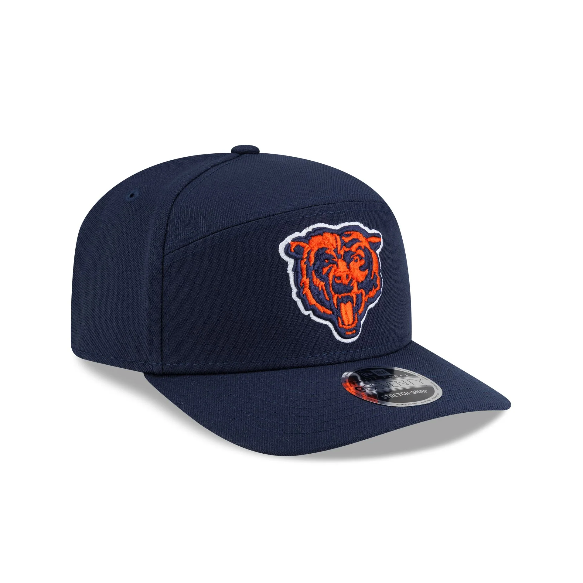 Chicago Bears Poly Split Panel 9SEVENTY Stretch-Snap Hat - Image 3
