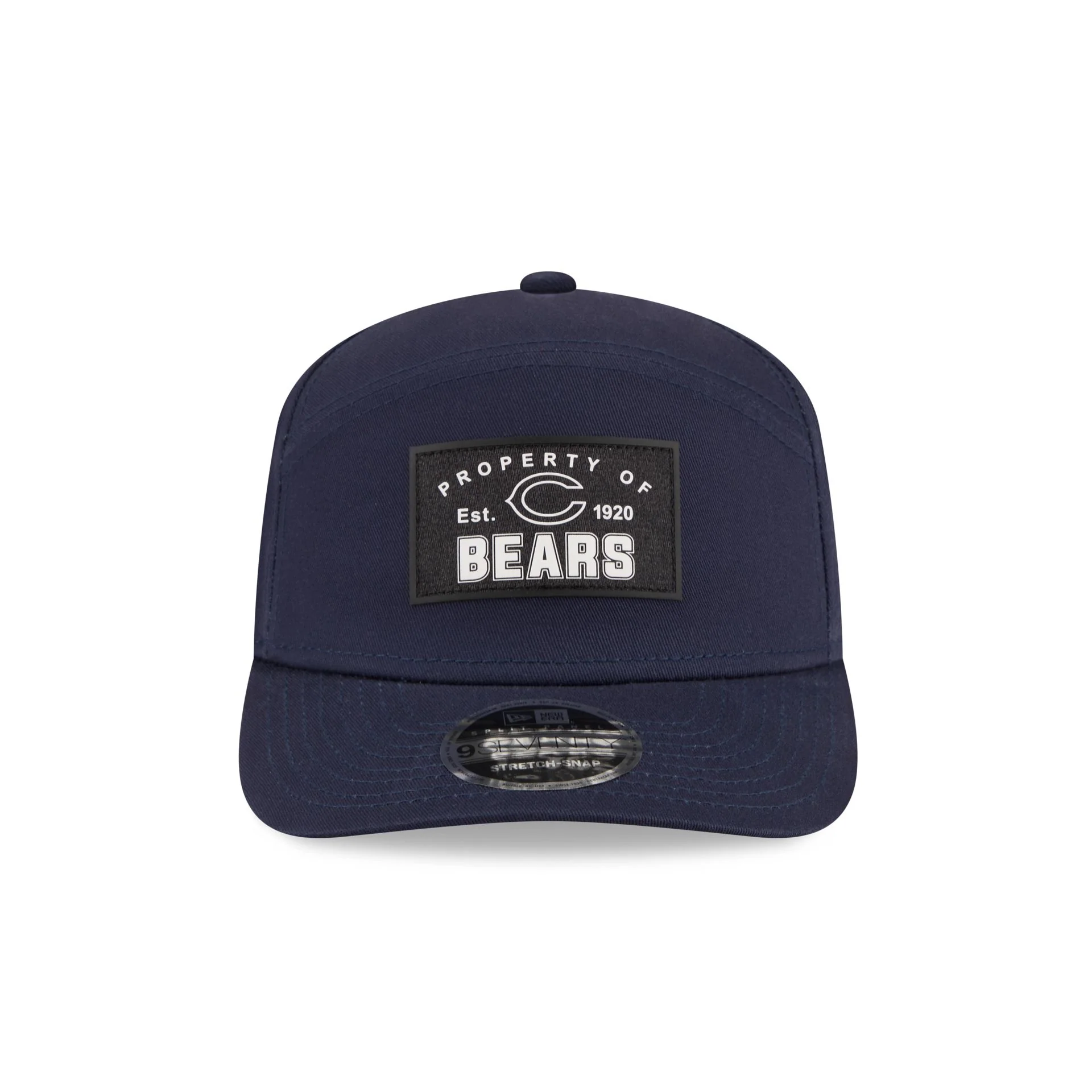 Chicago Bears Property of Patch Split Panel 9SEVENTY Stretch-Snap Hat - Image 2
