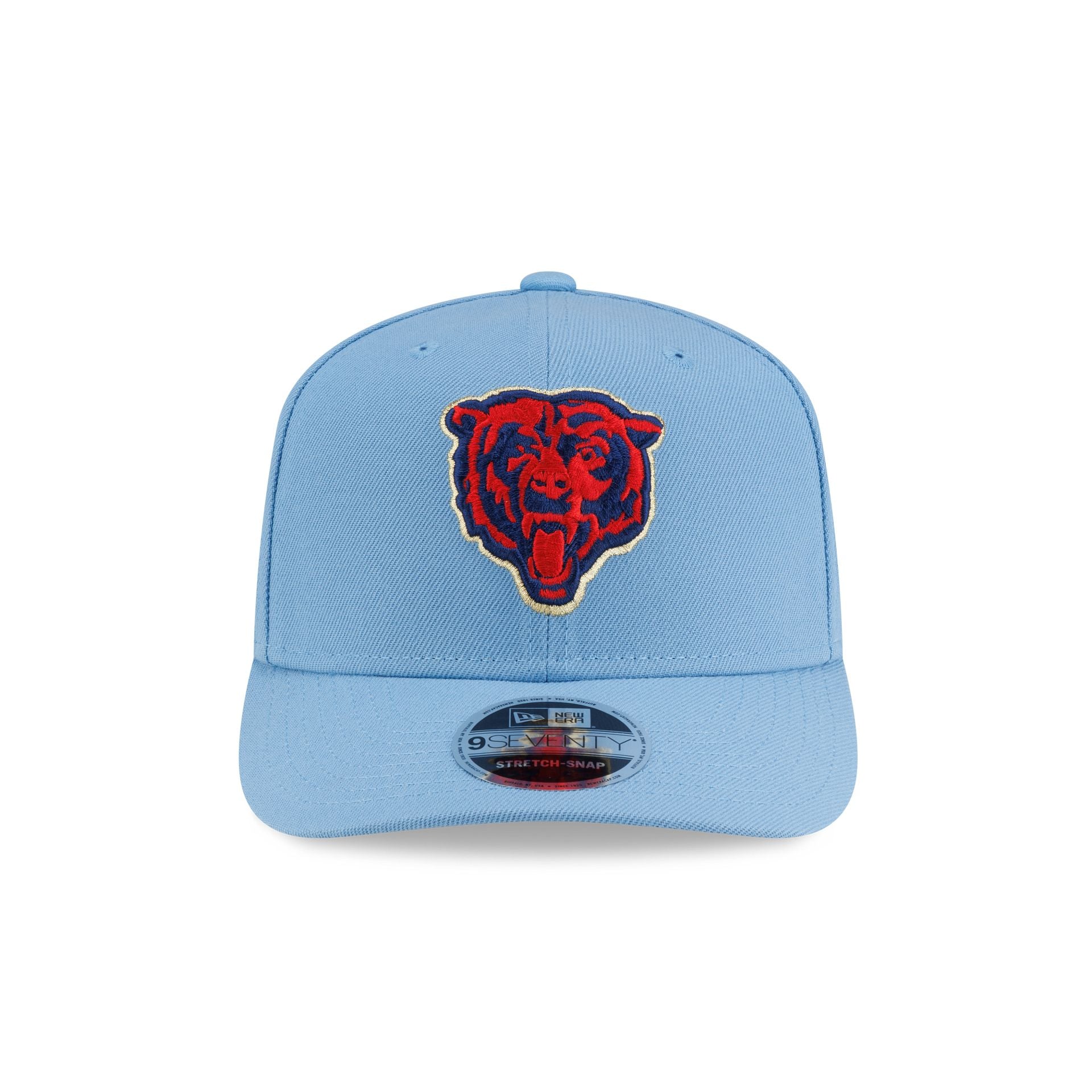 Chicago Bears Red, White & Blue 9SEVENTY Stretch-Snap Hat - Image 2