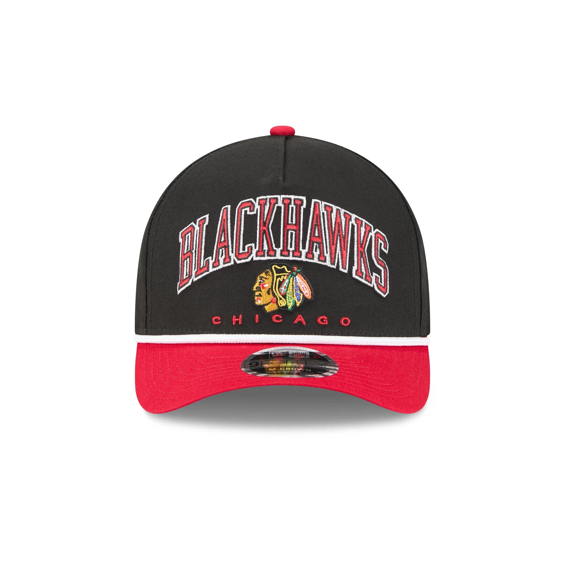 Chicago Blackhawks Arch 9FORTY M-Crown A-Frame Snapback Hat - Image 2