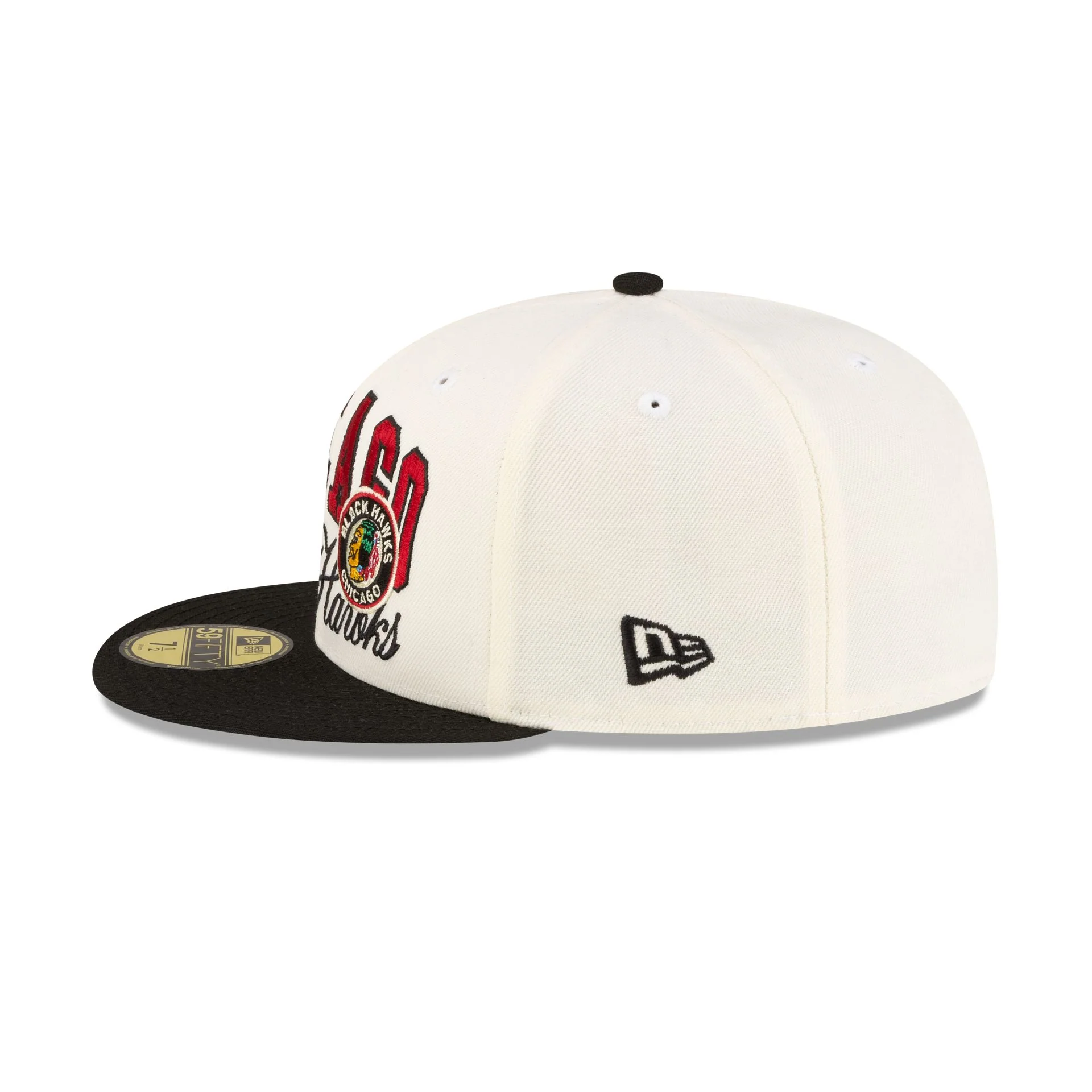 Chicago Blackhawks Arch Script 59FIFTY Fitted Hat - Image 5