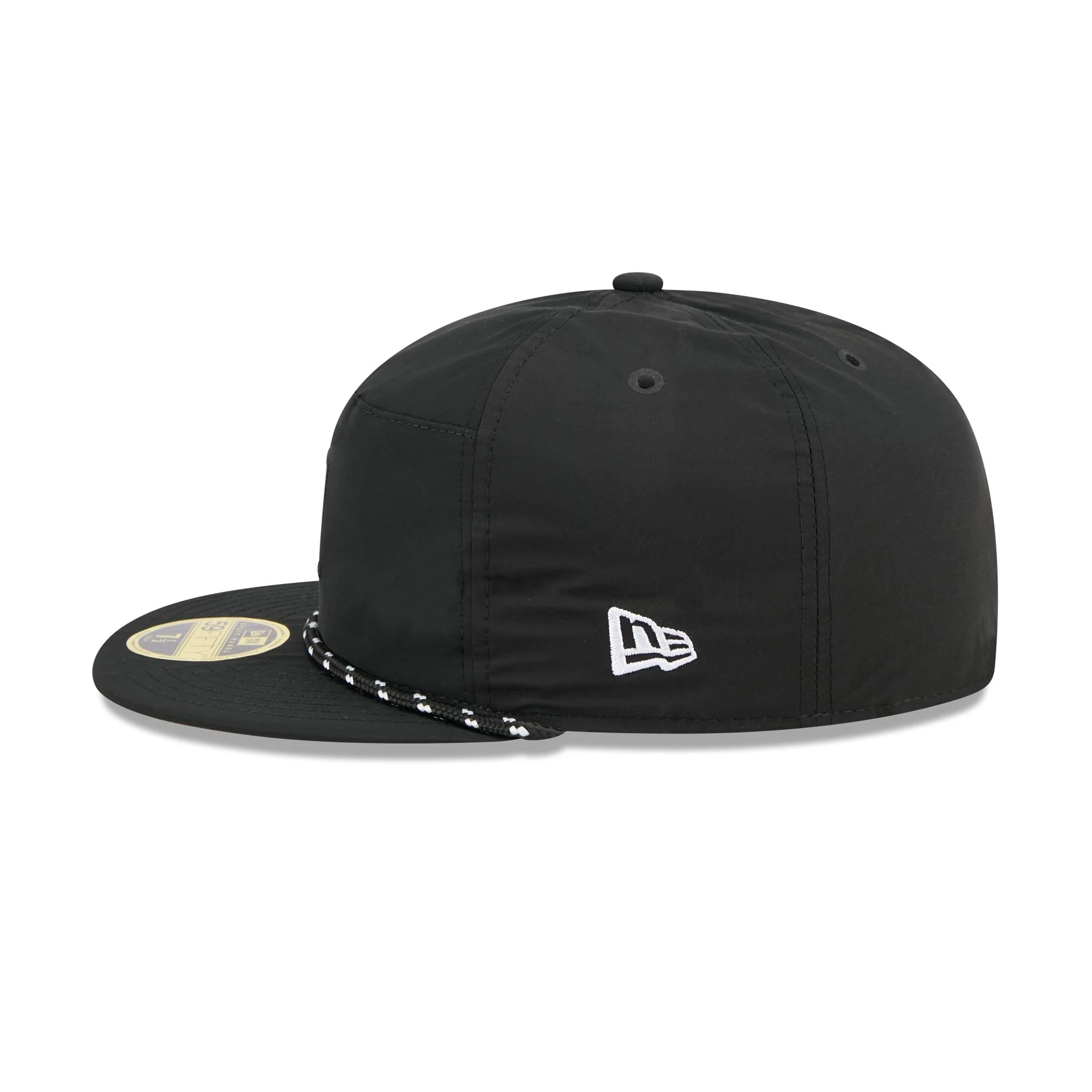 Chicago Blackhawks Black Poly Rope Split Panel 59FIFTY Fitted Hat - Image 4