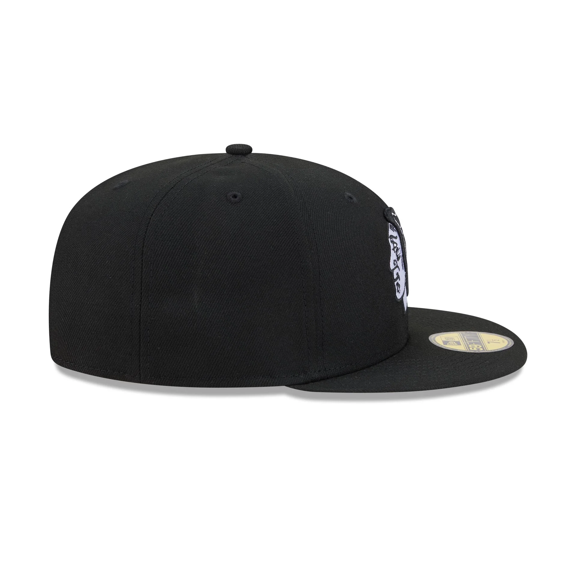 Chicago Blackhawks Black and White Basic 59FIFTY Fitted Hat - Image 5
