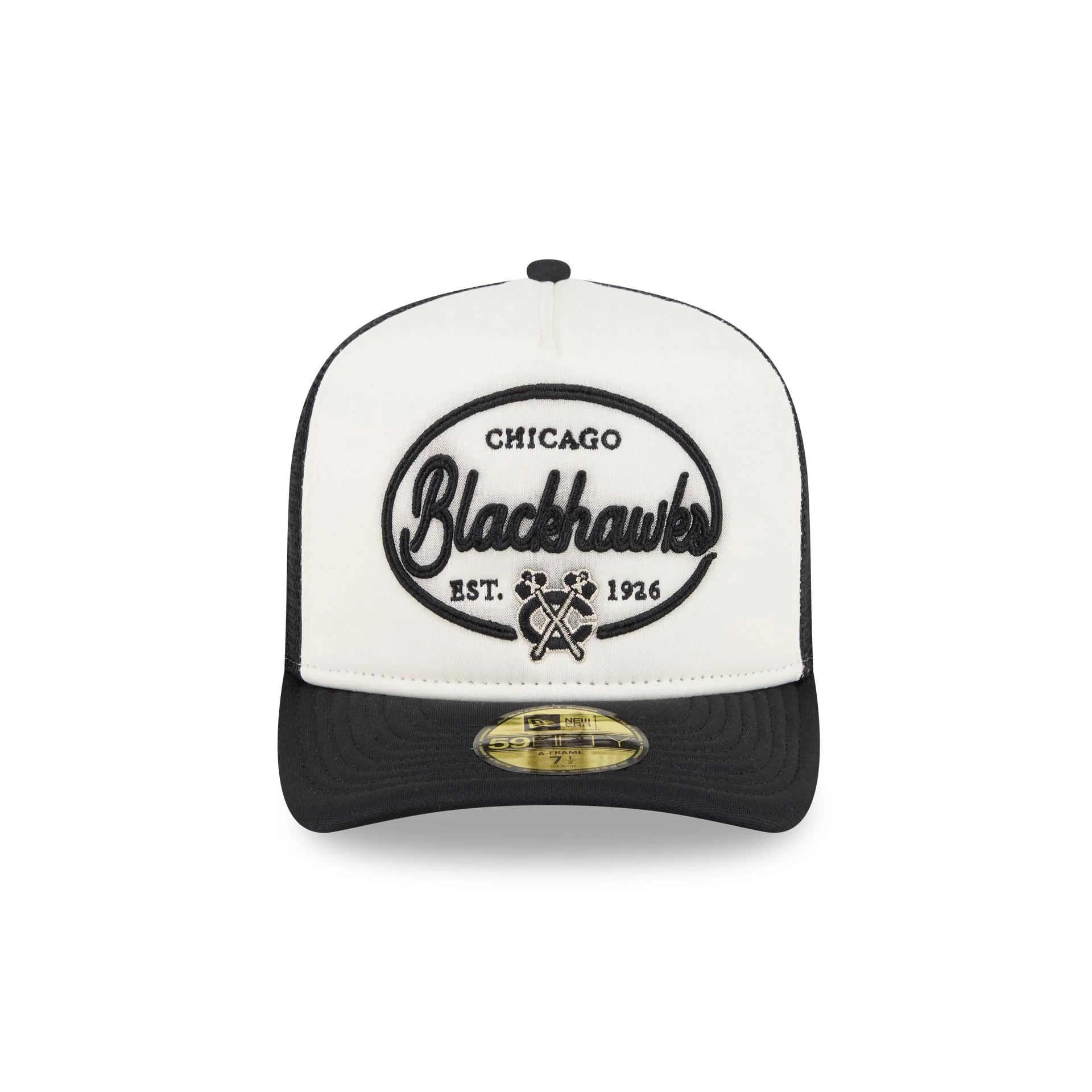 Chicago Blackhawks Chrome 59FIFTY Fitted Trucker Hat - Image 2