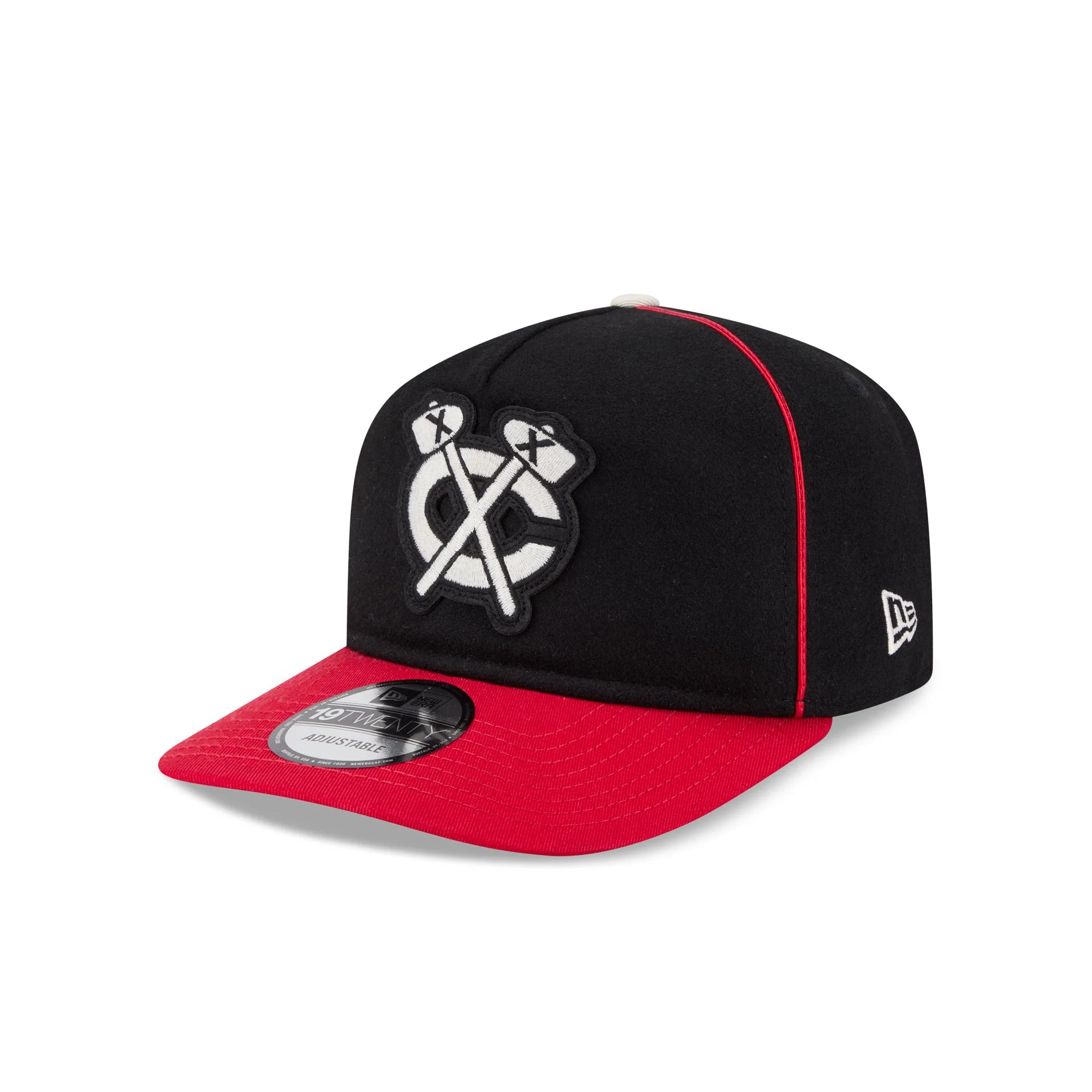 Chicago Blackhawks Felt Logo 19TWENTY Adjustable Hat - Image 3