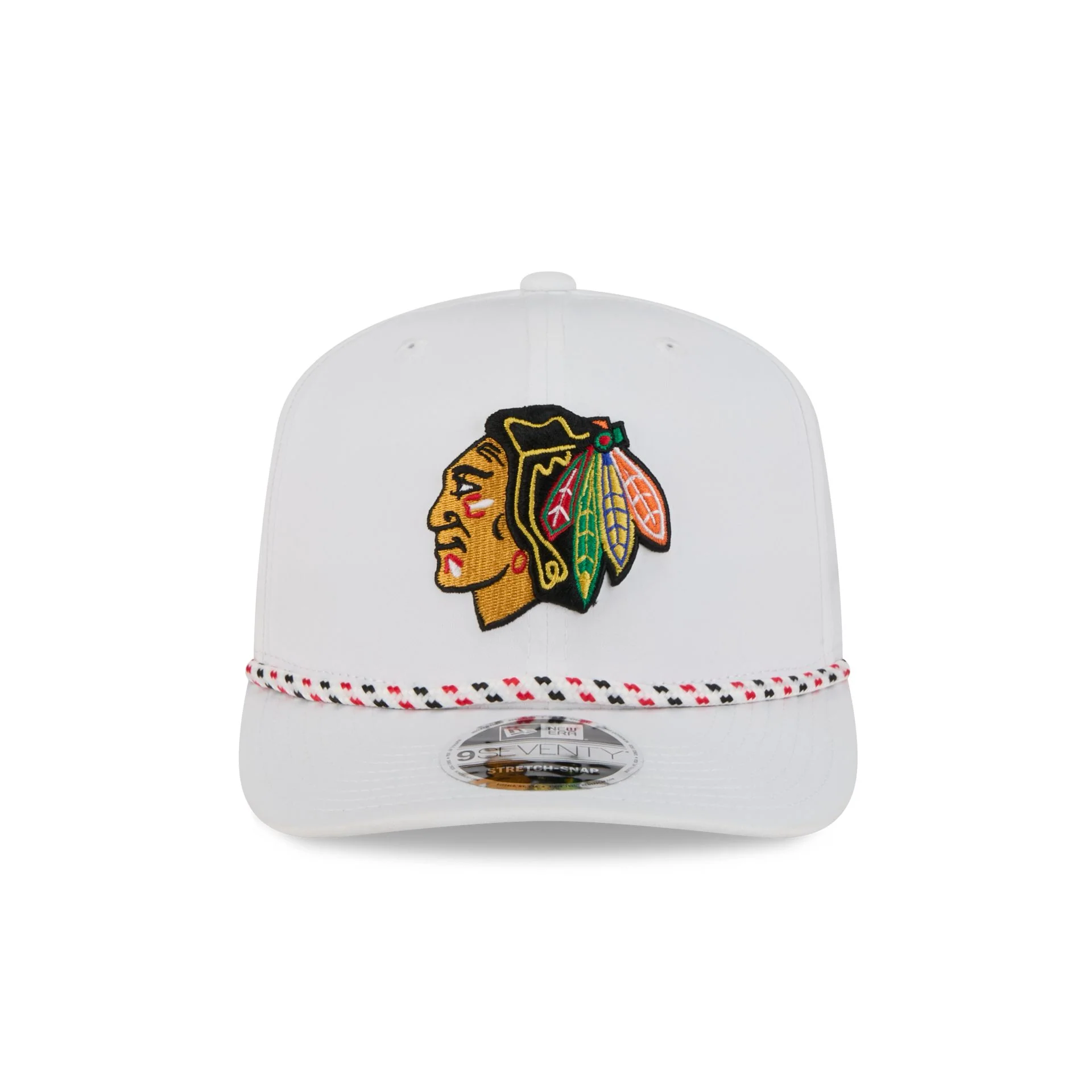 Chicago Blackhawks Optic White Performance Rope 9SEVENTY Stretch-Snap Hat - Image 2