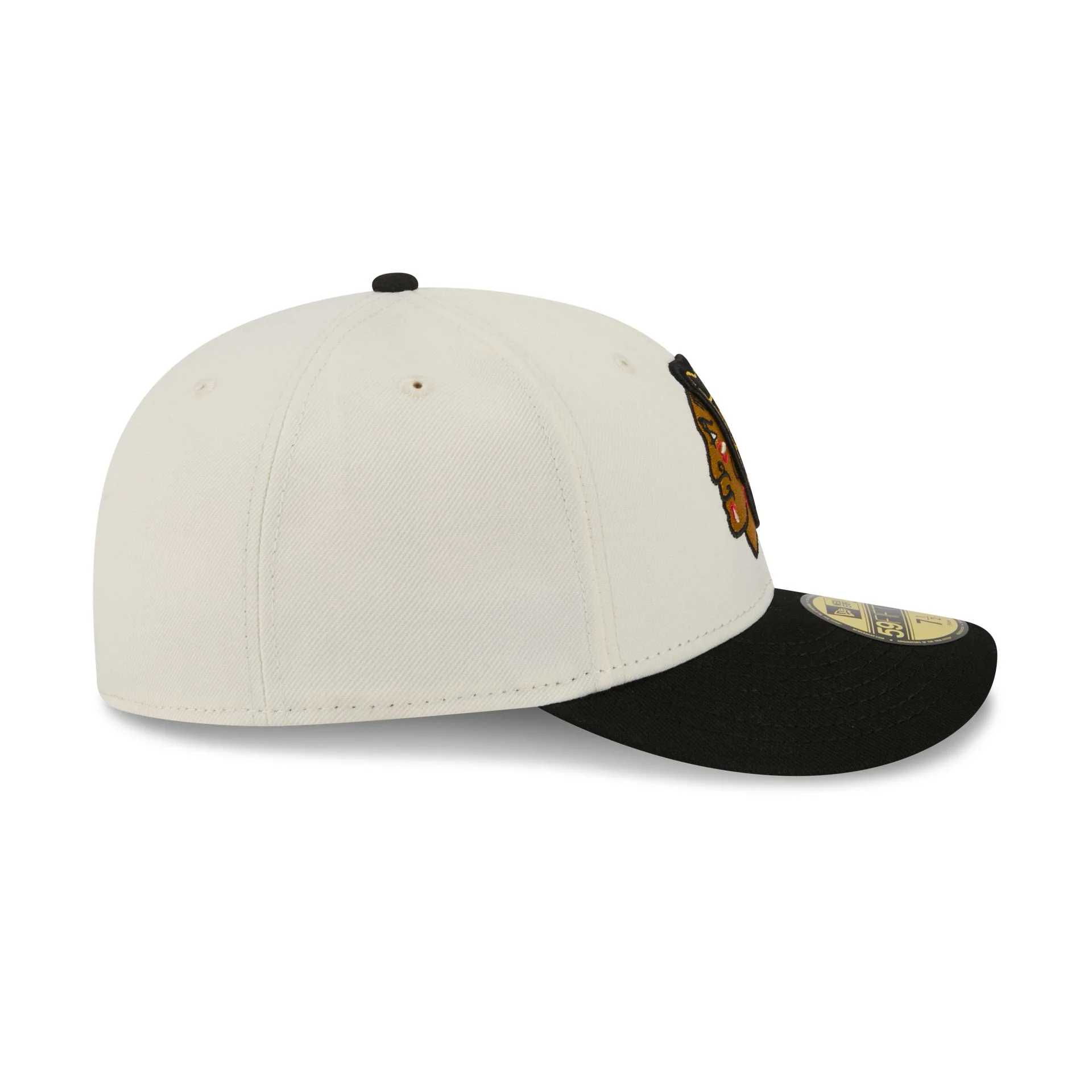 Chicago Blackhawks Tonal Florals White 59FIFTY Fitted Hat - Image 5