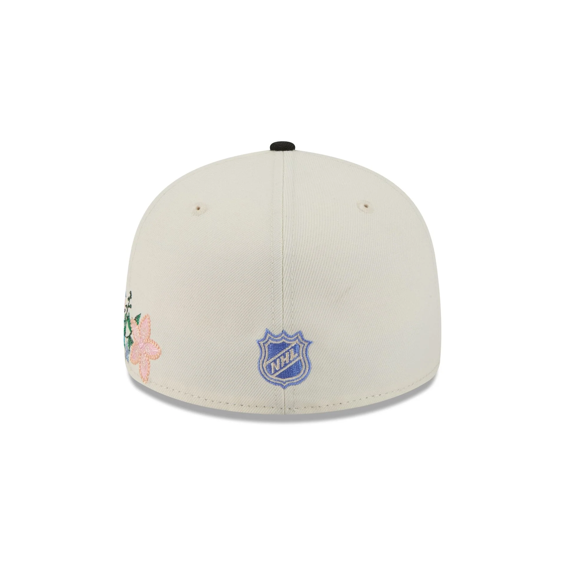 Chicago Blackhawks Tonal Florals White 59FIFTY Fitted Hat - Image 6