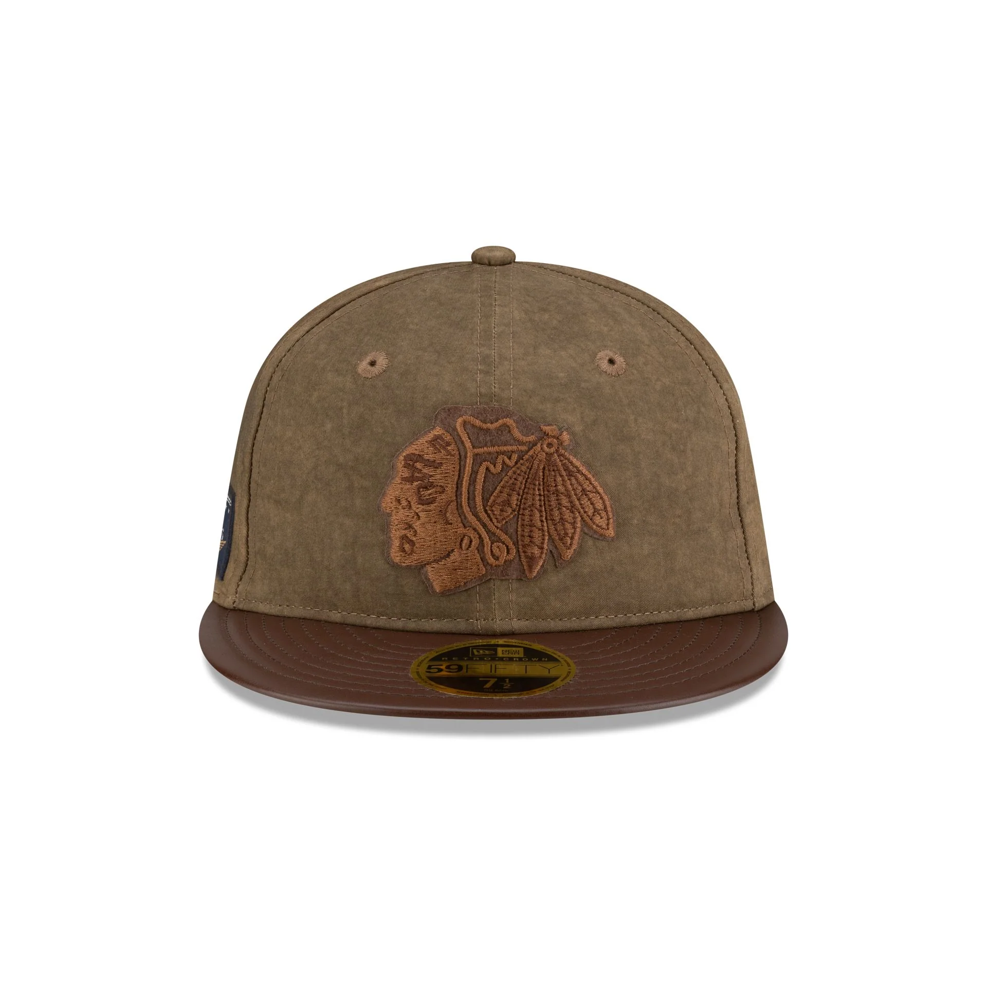 Chicago Blackhawks Utility Linen Retro Crown 59FIFTY Fitted Hat - Image 2