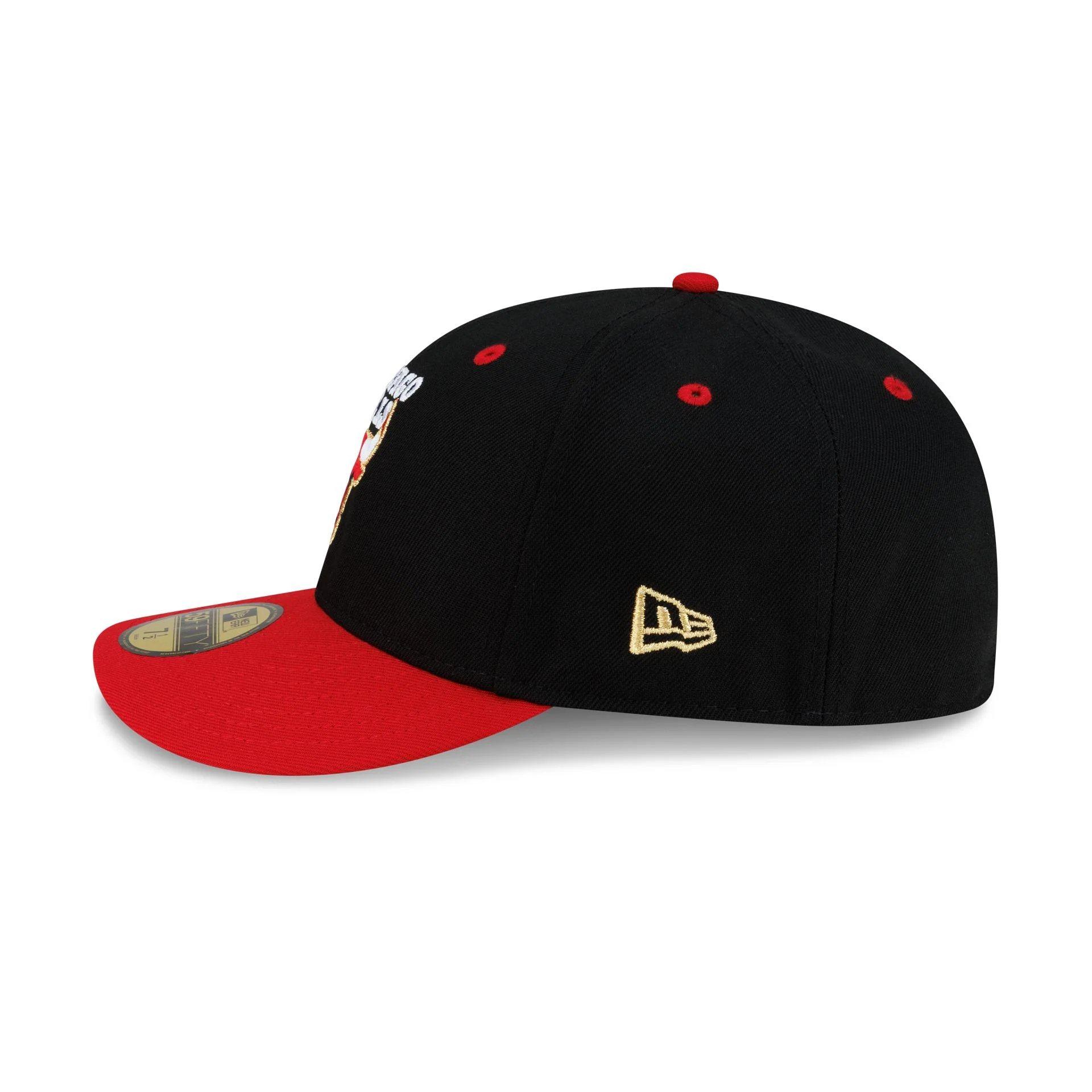 Chicago Bulls 1998 Finals Black & Gold 59FIFTY Fitted Hat - Image 5