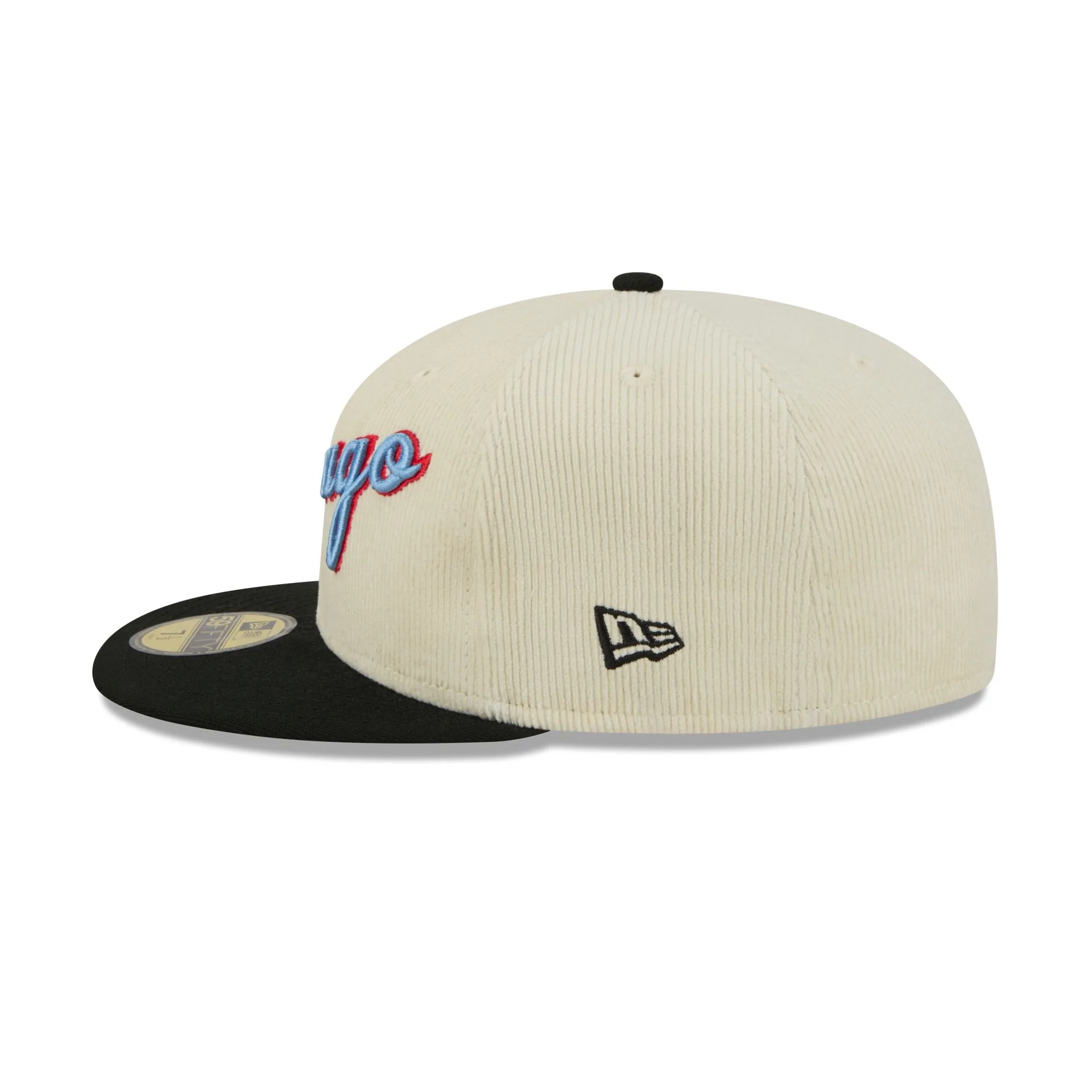 Chicago Bulls 2025 City Edition Chrome White Corduroy 59FIFTY Fitted Hat - Image 5