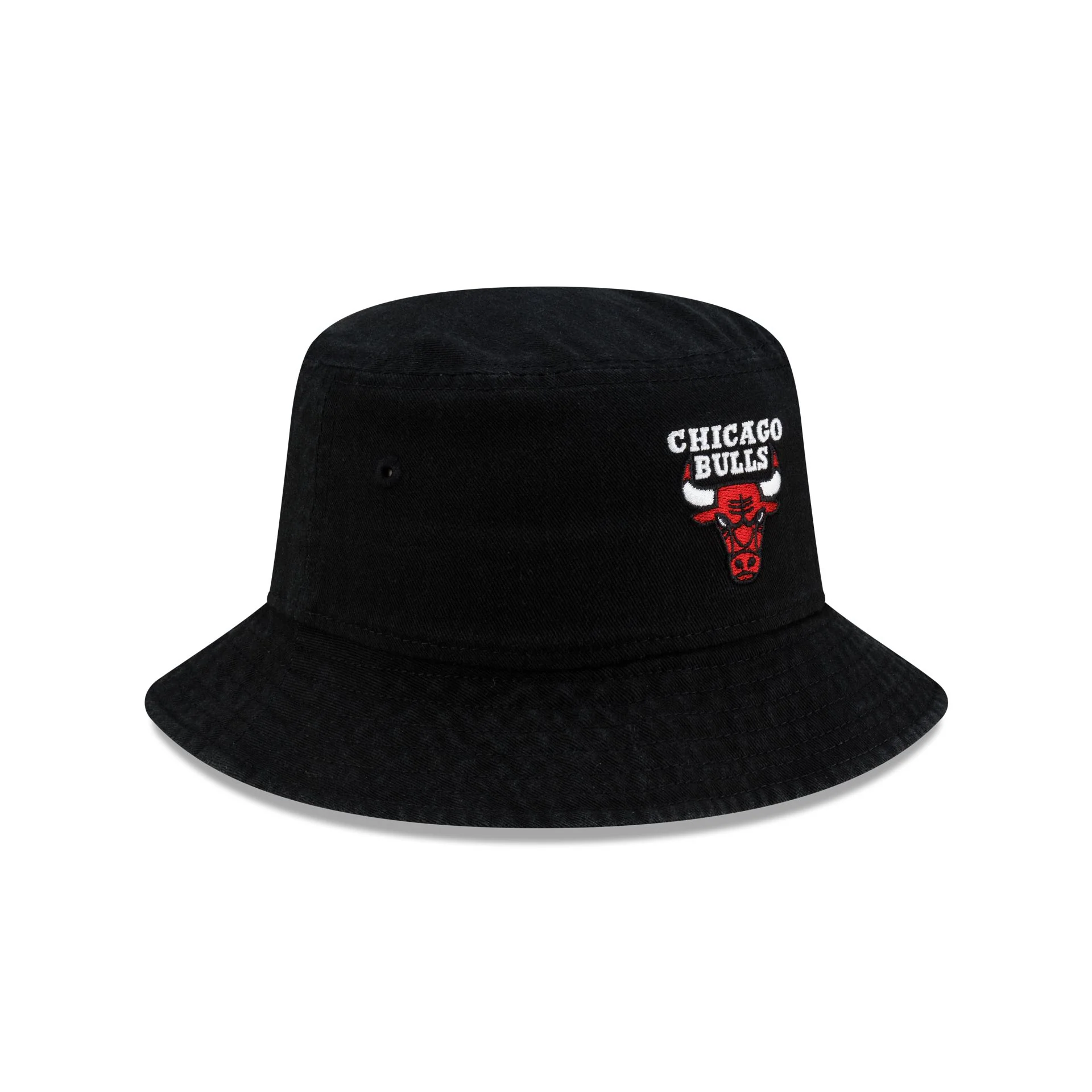 Chicago Bulls Black Bucket Hat - Image 3