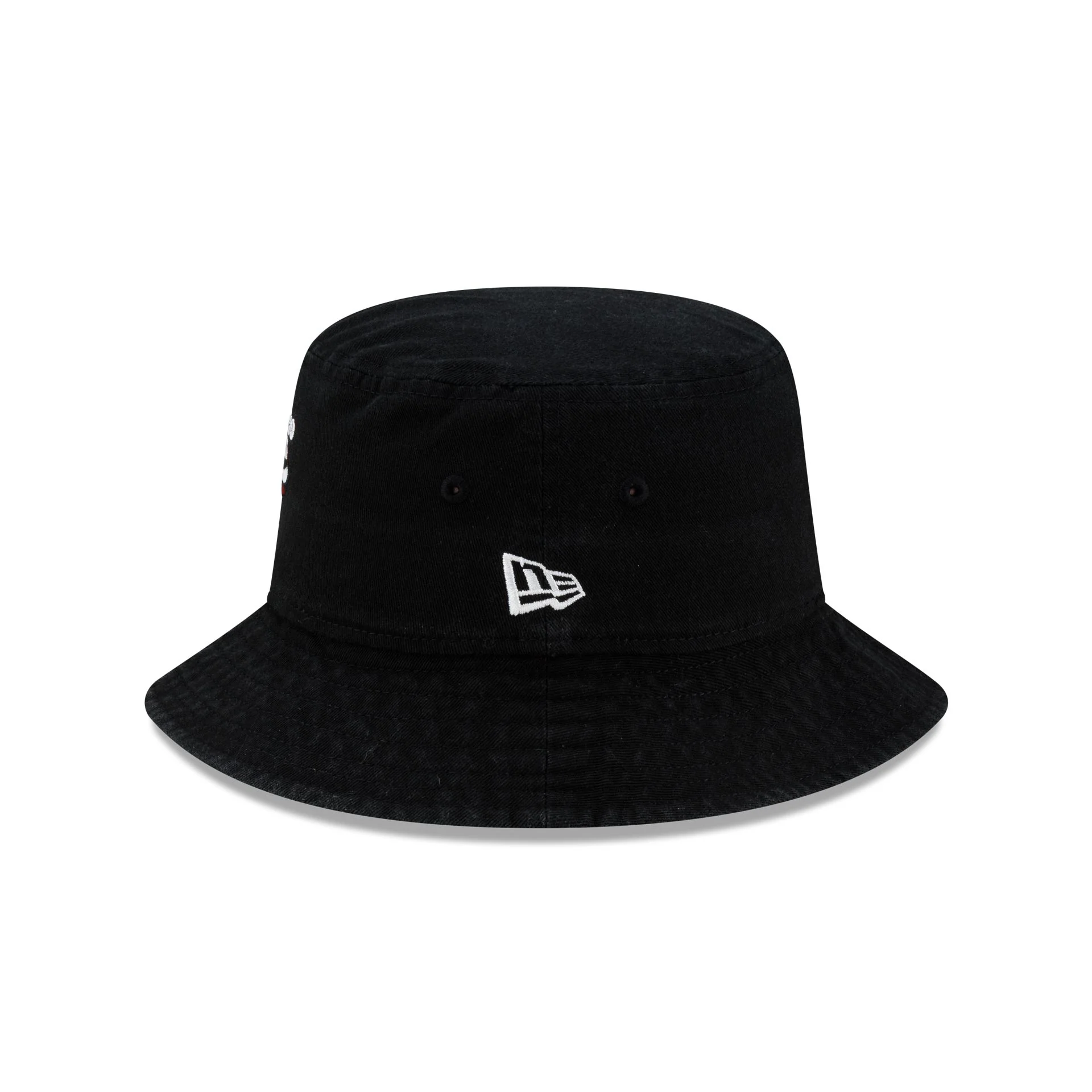 Chicago Bulls Black Bucket Hat - Image 4