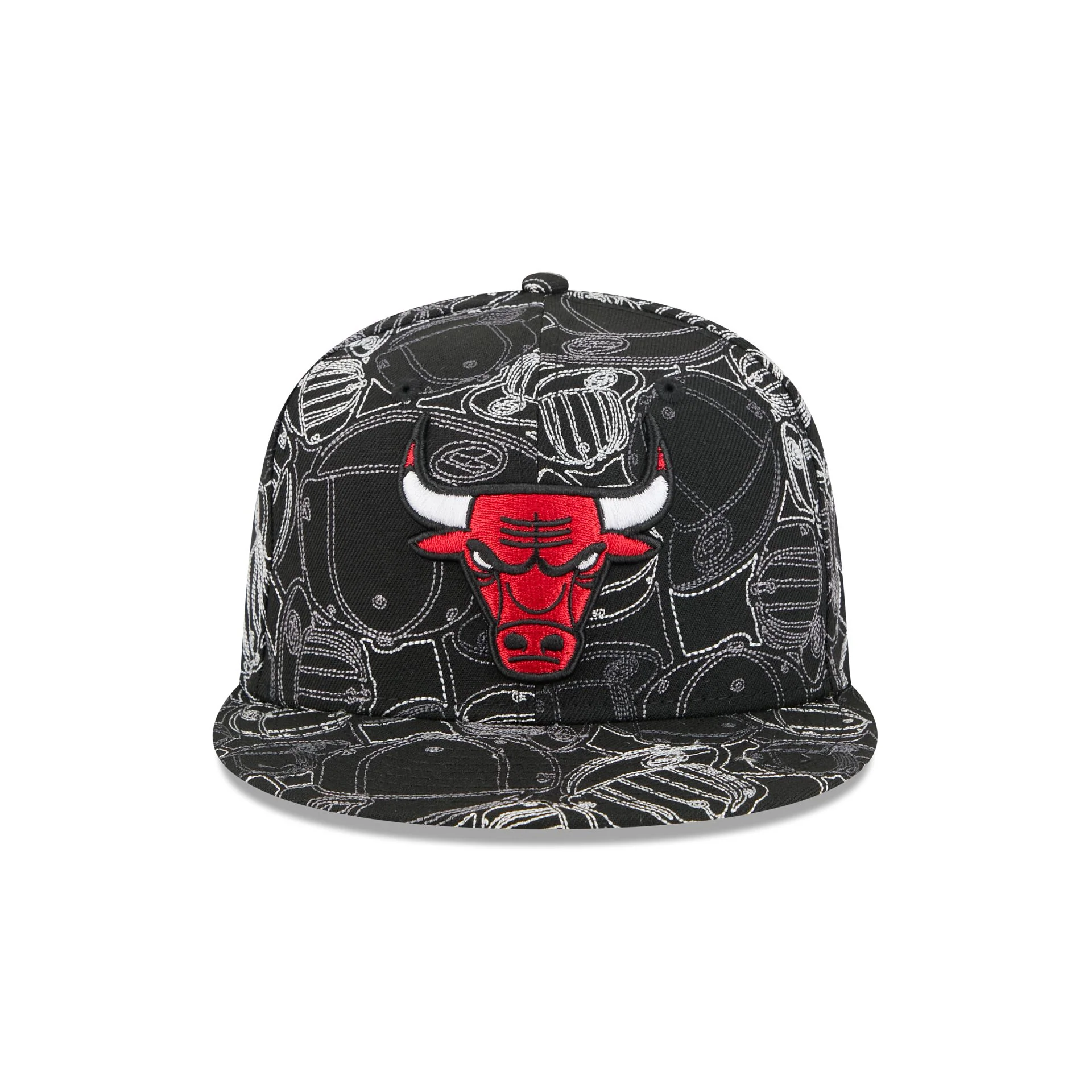Chicago Bulls Cap Scramble 59FIFTY Fitted Hat - Image 2