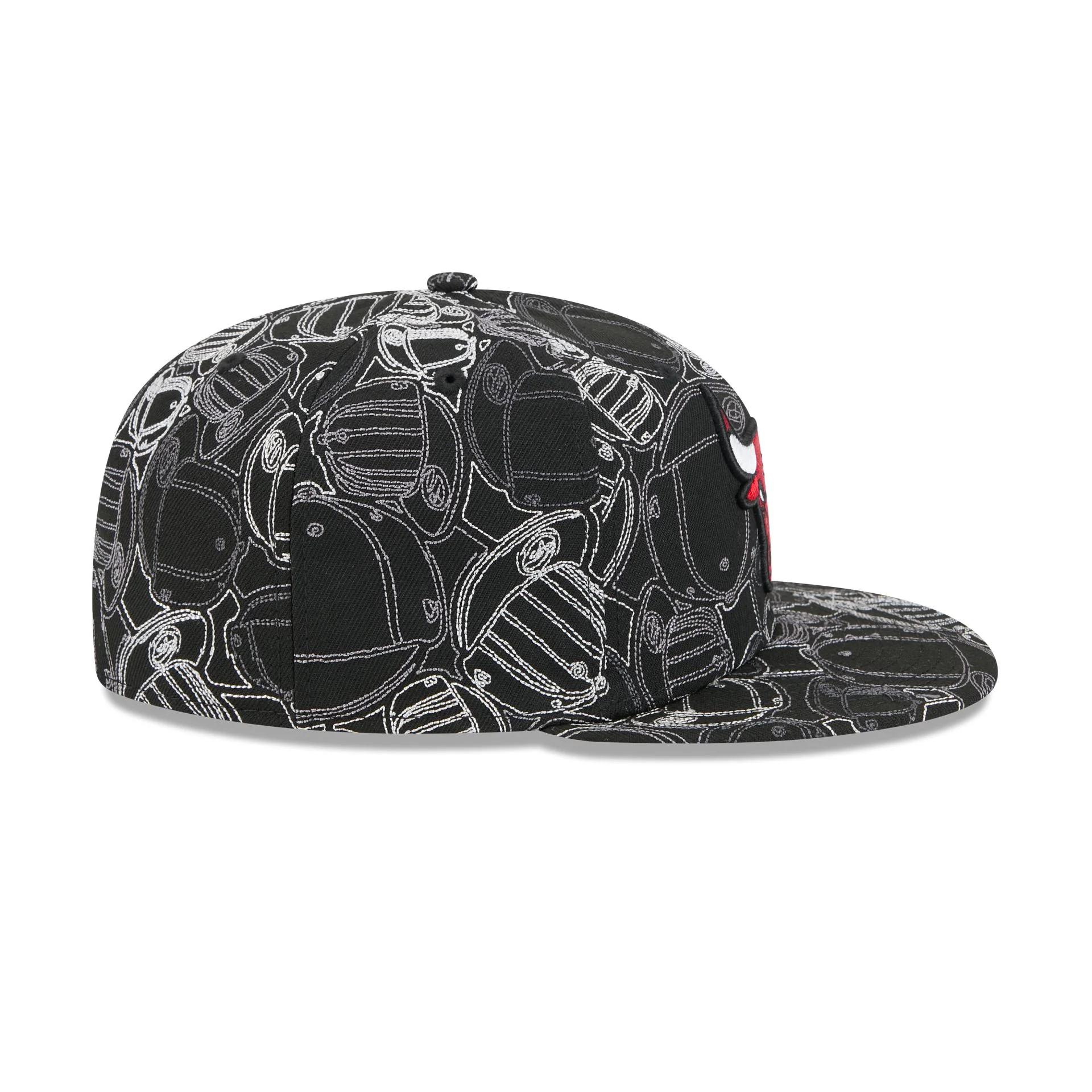 Chicago Bulls Cap Scramble 59FIFTY Fitted Hat - Image 5
