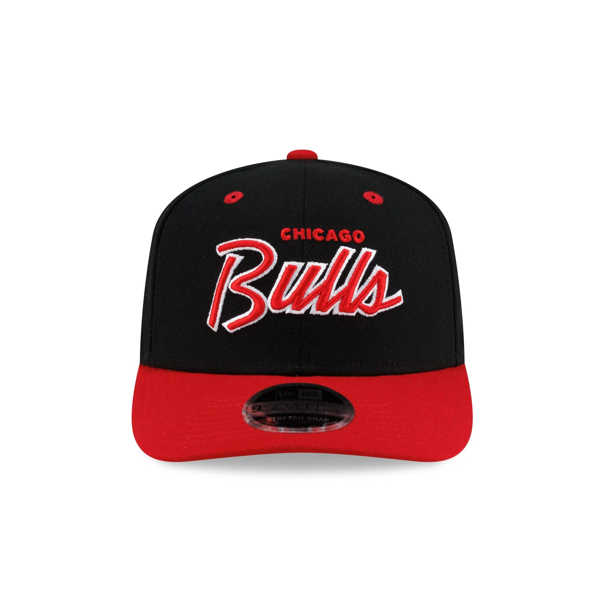 Chicago Bulls Hardwood Classics 90s Script 9SEVENTY Stretch-Snap Hat - Image 2