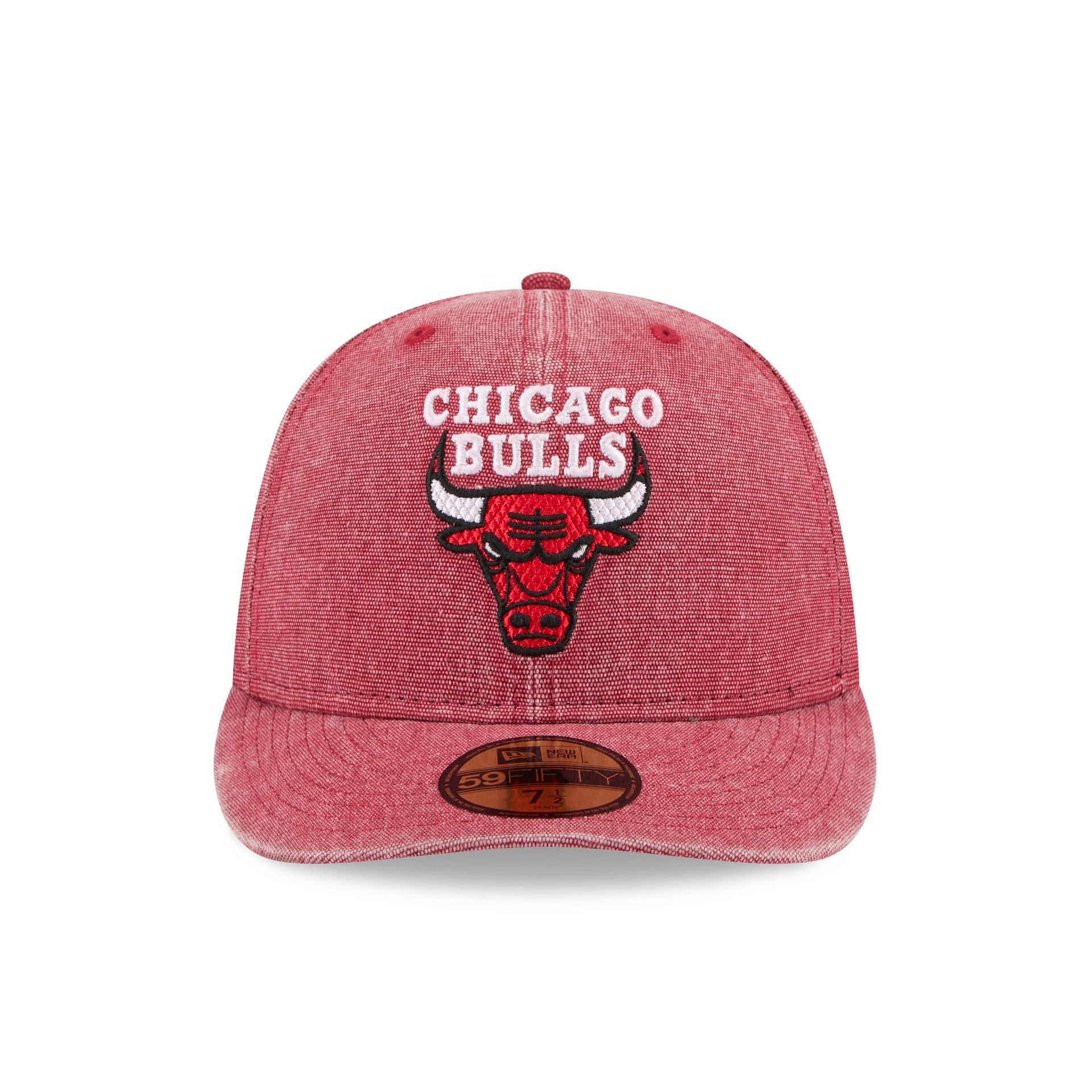 Chicago Bulls Hardwood Classics Diamond Stitch Red 59FIFTY Fitted Hat - Image 2