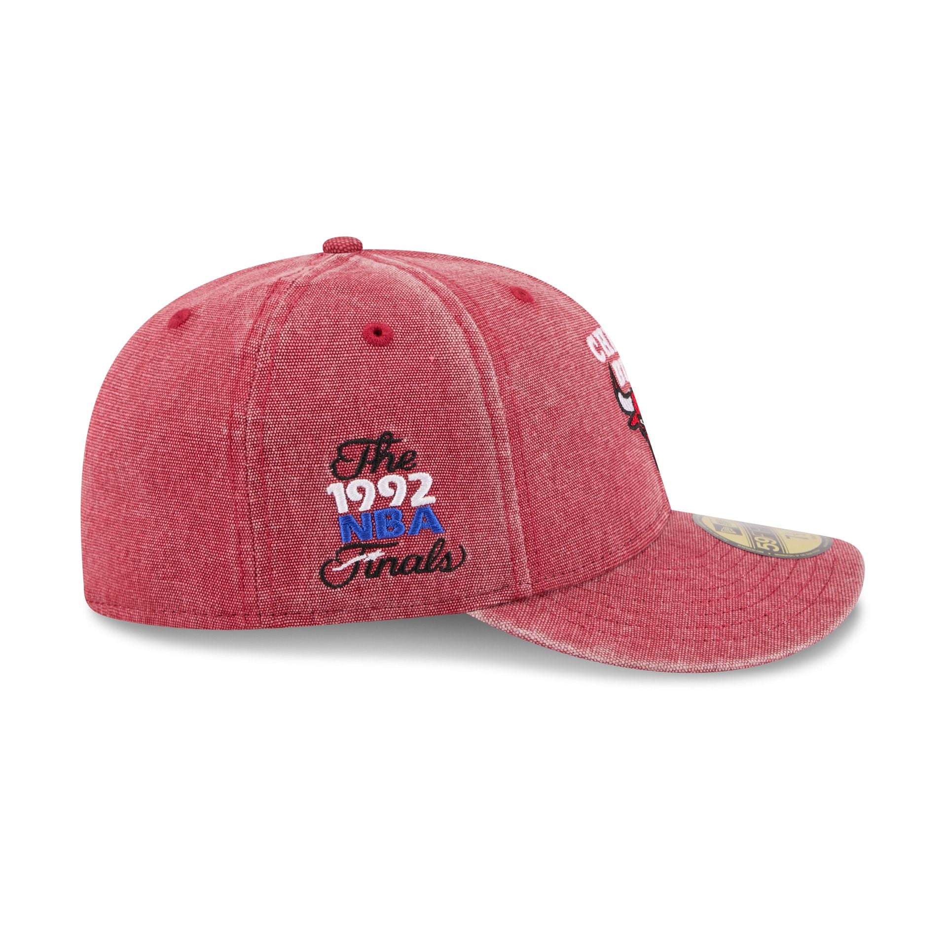Chicago Bulls Hardwood Classics Diamond Stitch Red 59FIFTY Fitted Hat - Image 4
